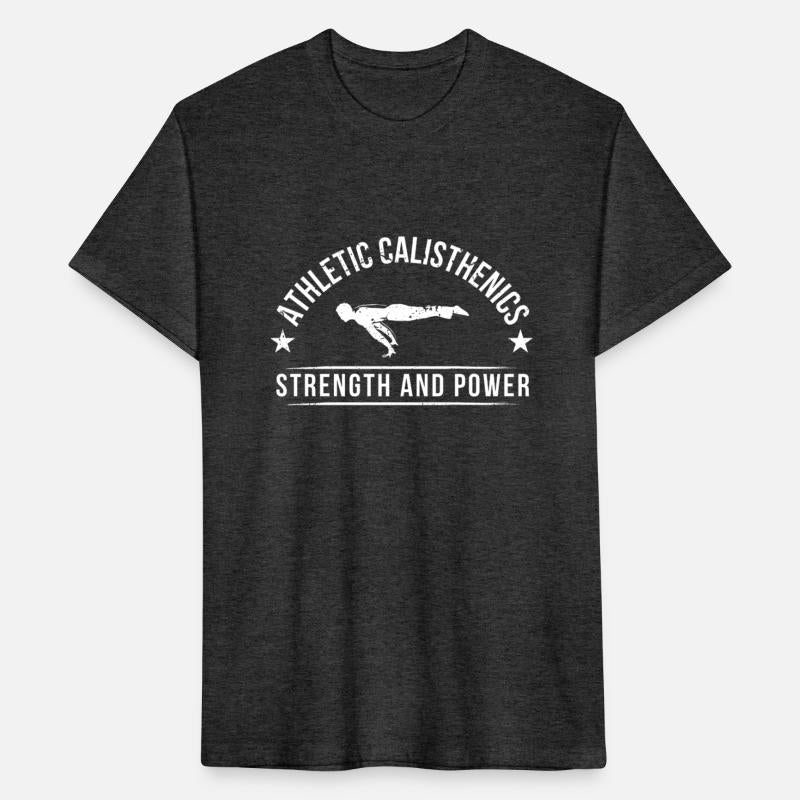 athletic calisthenics power and strength t shirt