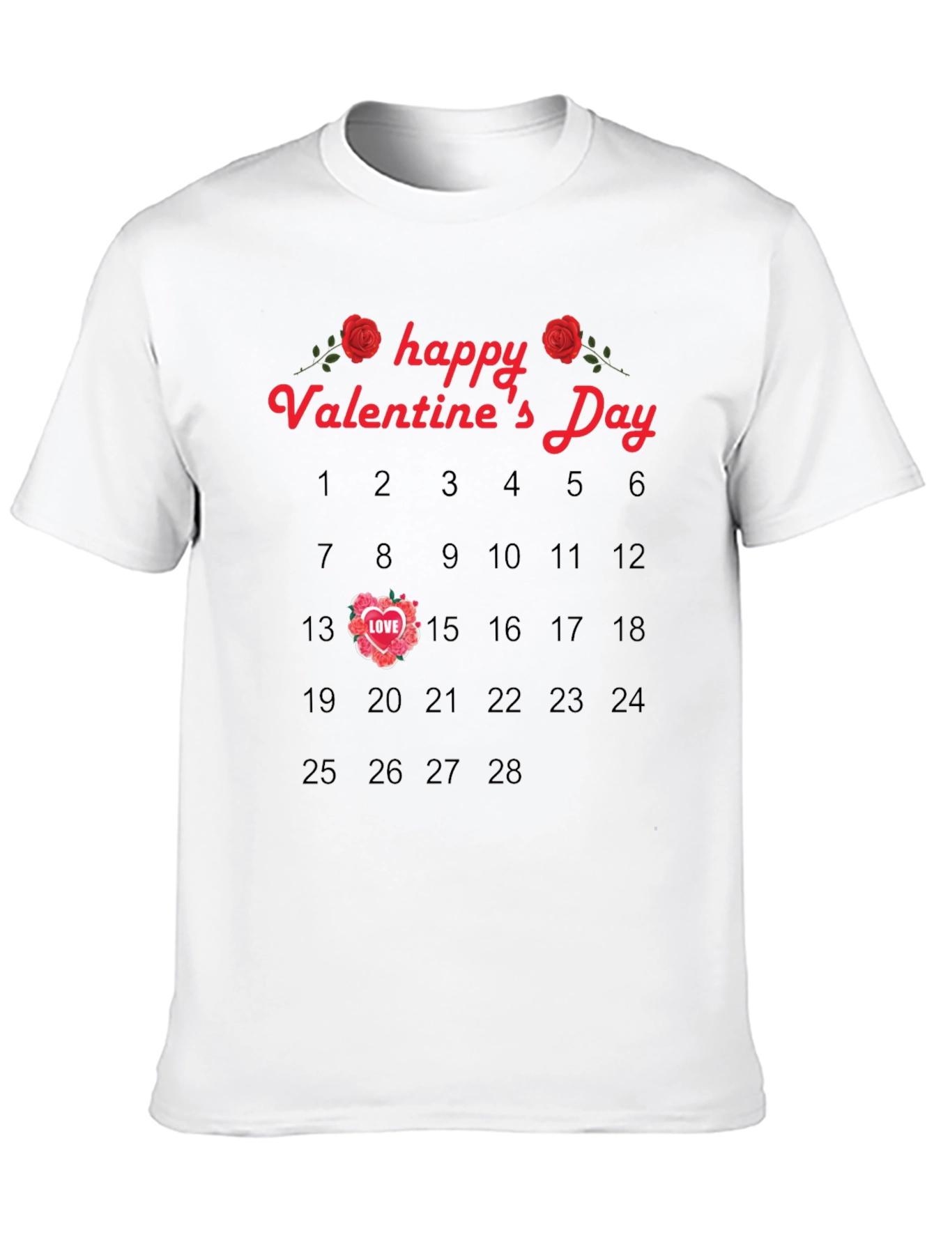 Valentines Day Calendar T-Shirt