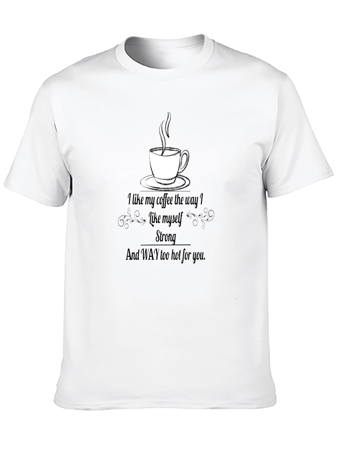 Coffee Lovers Black Graphic T-Shirt