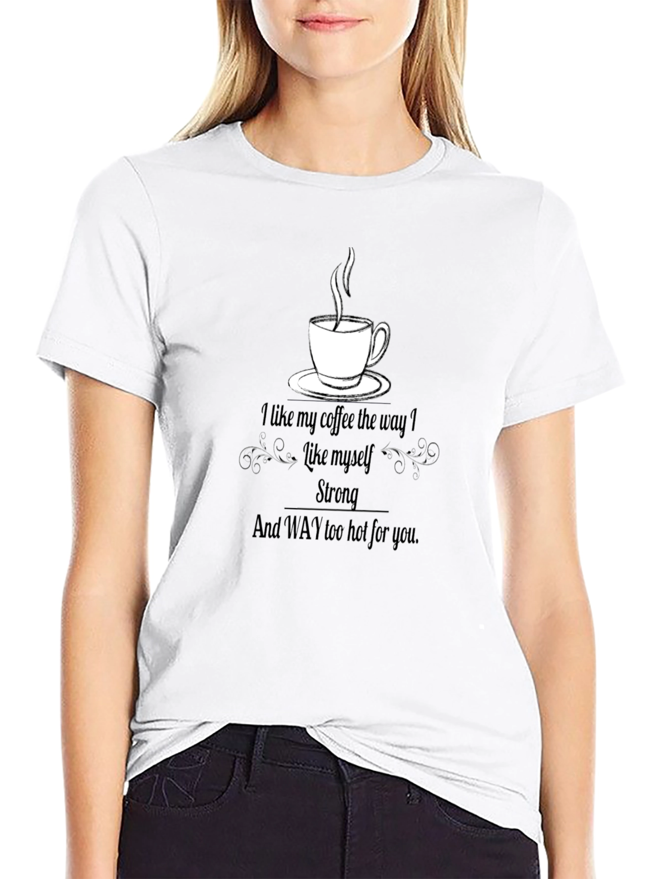 Coffee Lovers Black Graphic T-Shirt