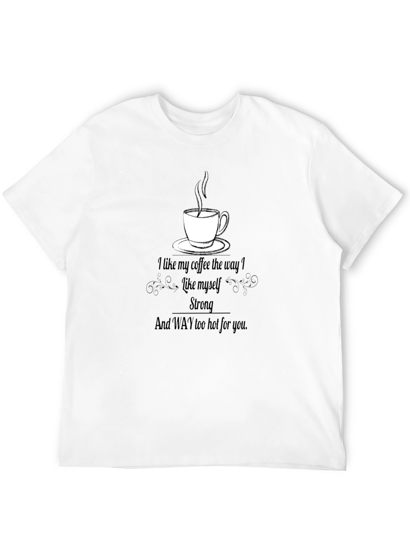 Coffee Lovers Black Graphic T-Shirt