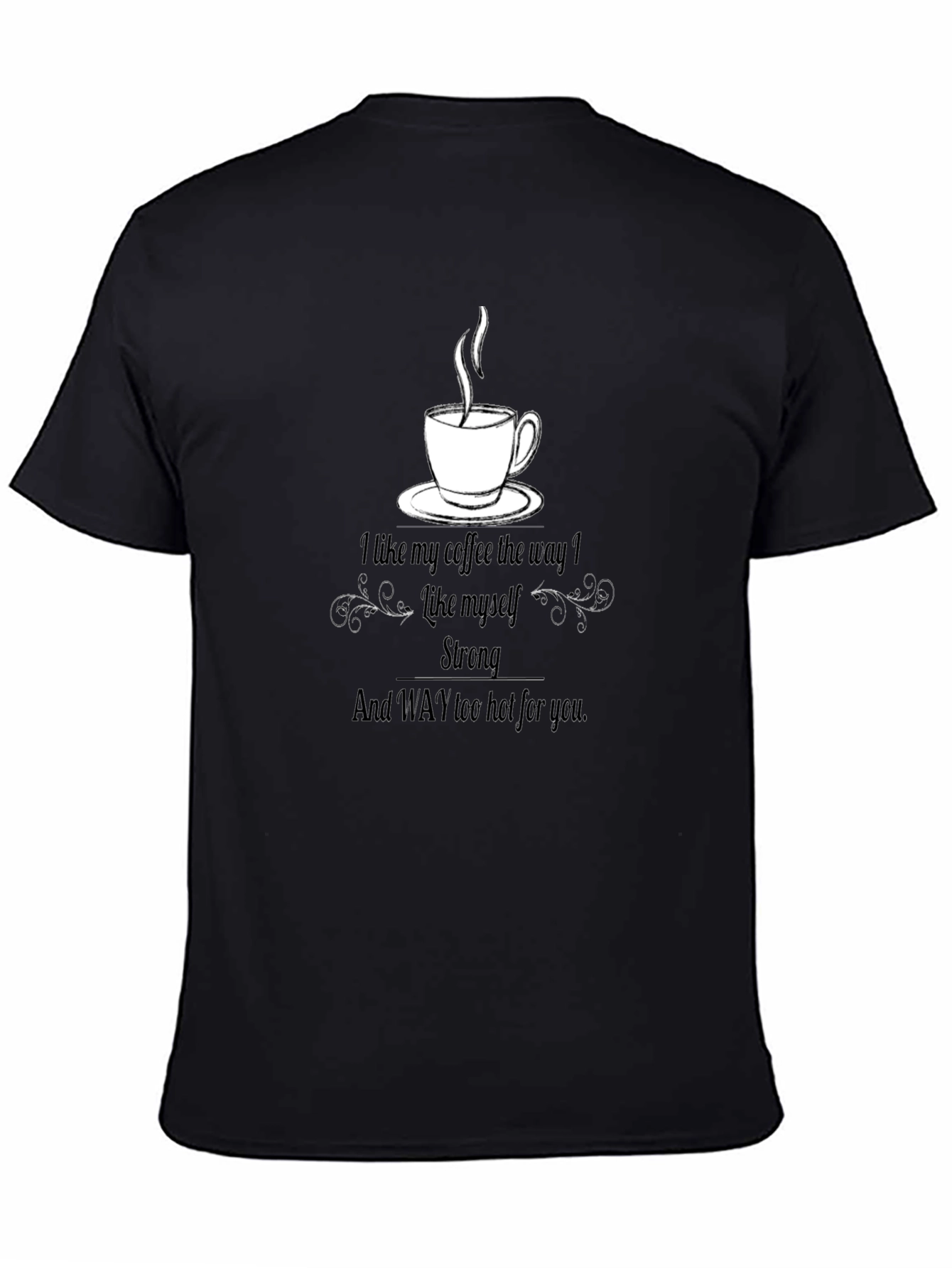 Coffee Lovers Black Graphic T-Shirt