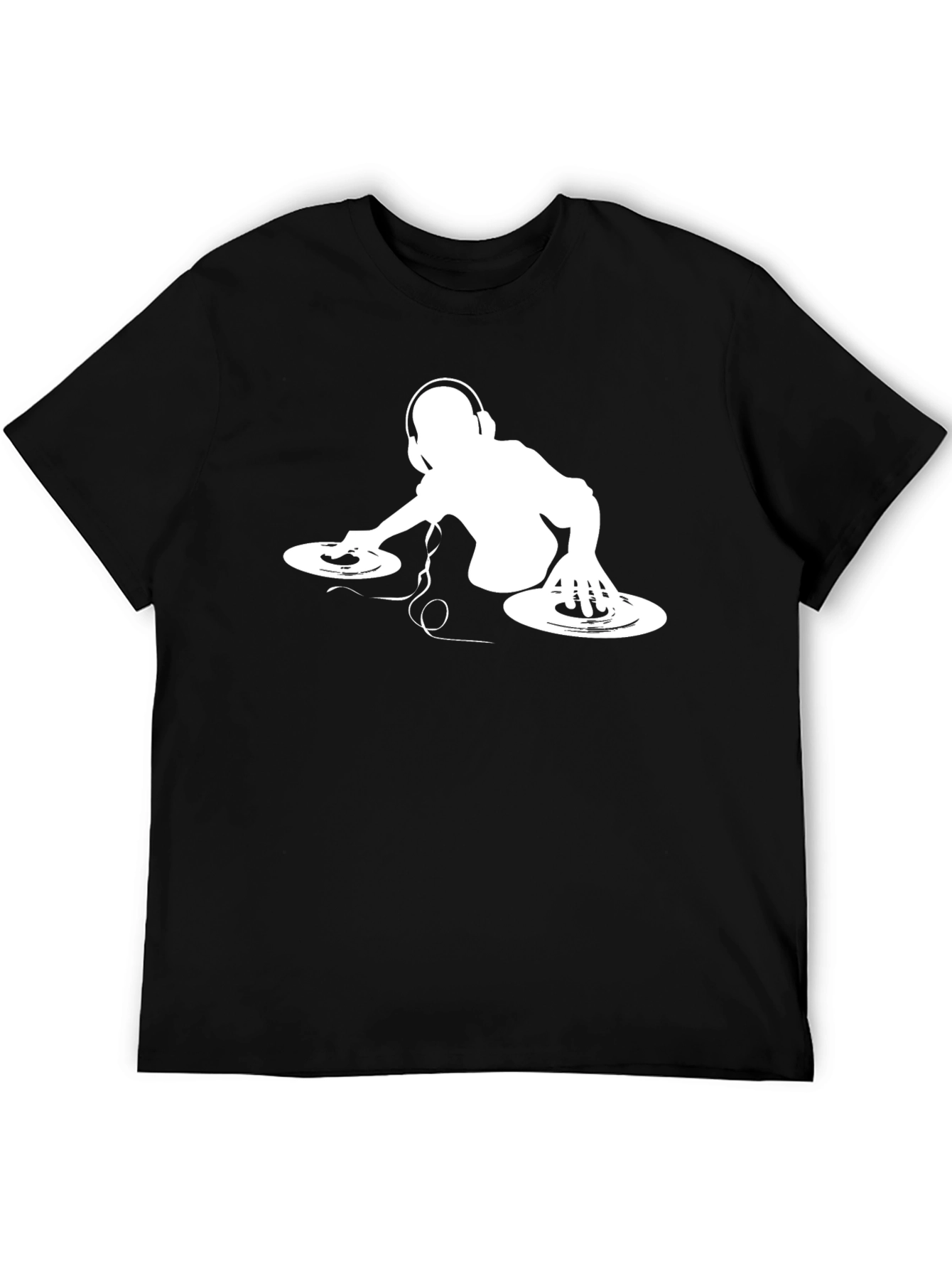 DJ Silhouette Graphic Tee - Black