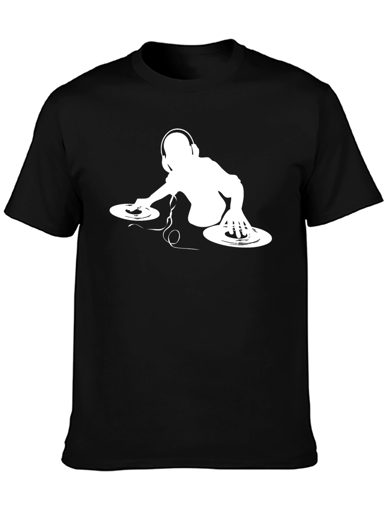 DJ Silhouette Graphic Tee - Black