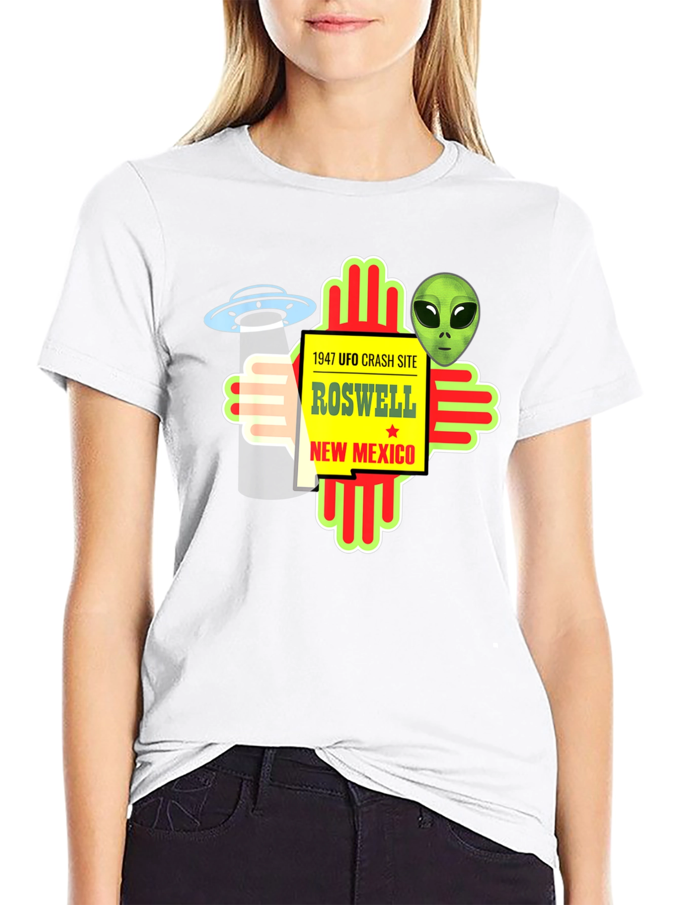 Roswell UFO Crash Site Graphic Tee