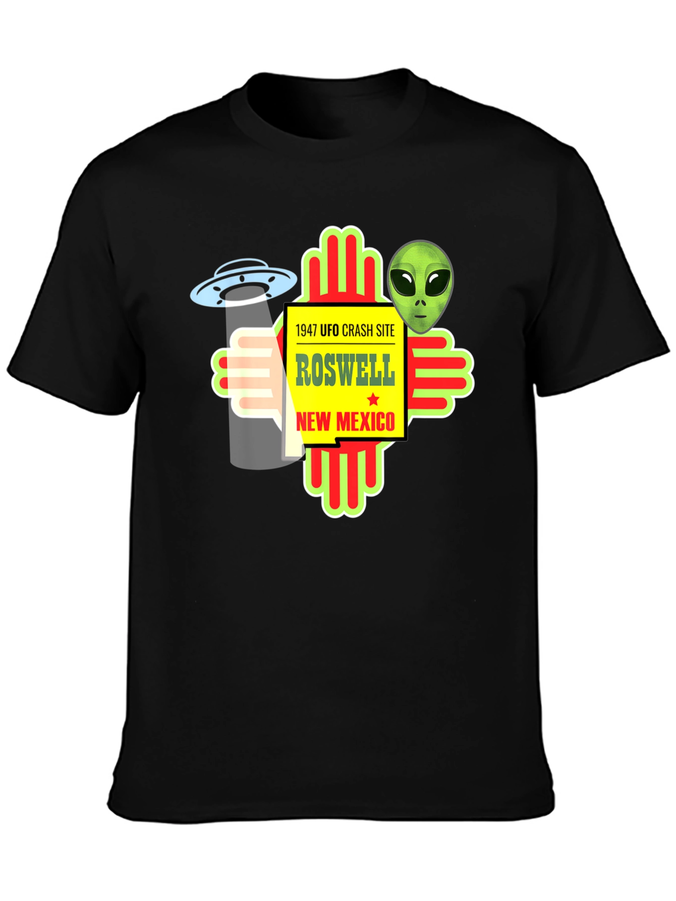 Roswell UFO Crash Site Graphic Tee