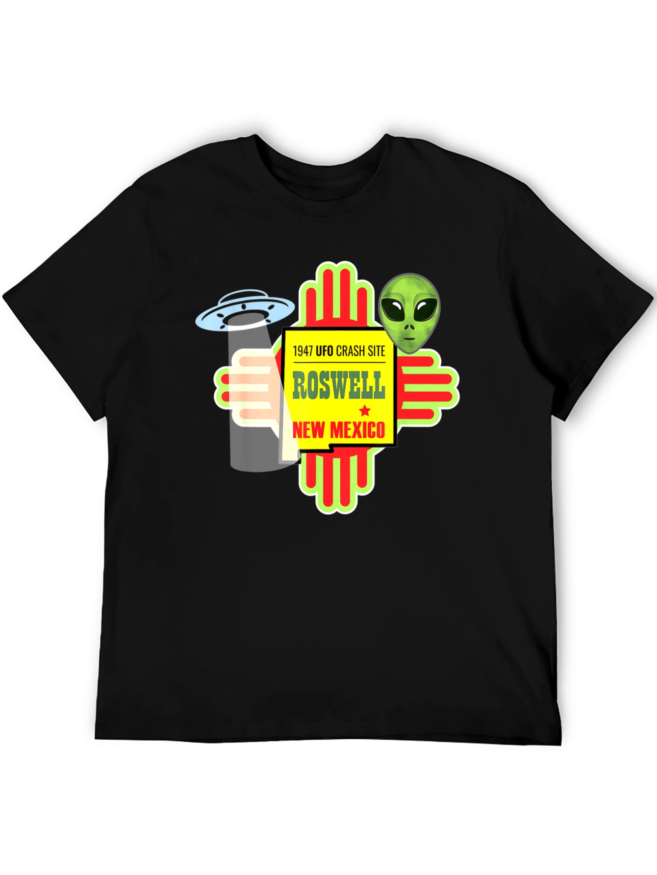 Roswell UFO Crash Site Graphic Tee