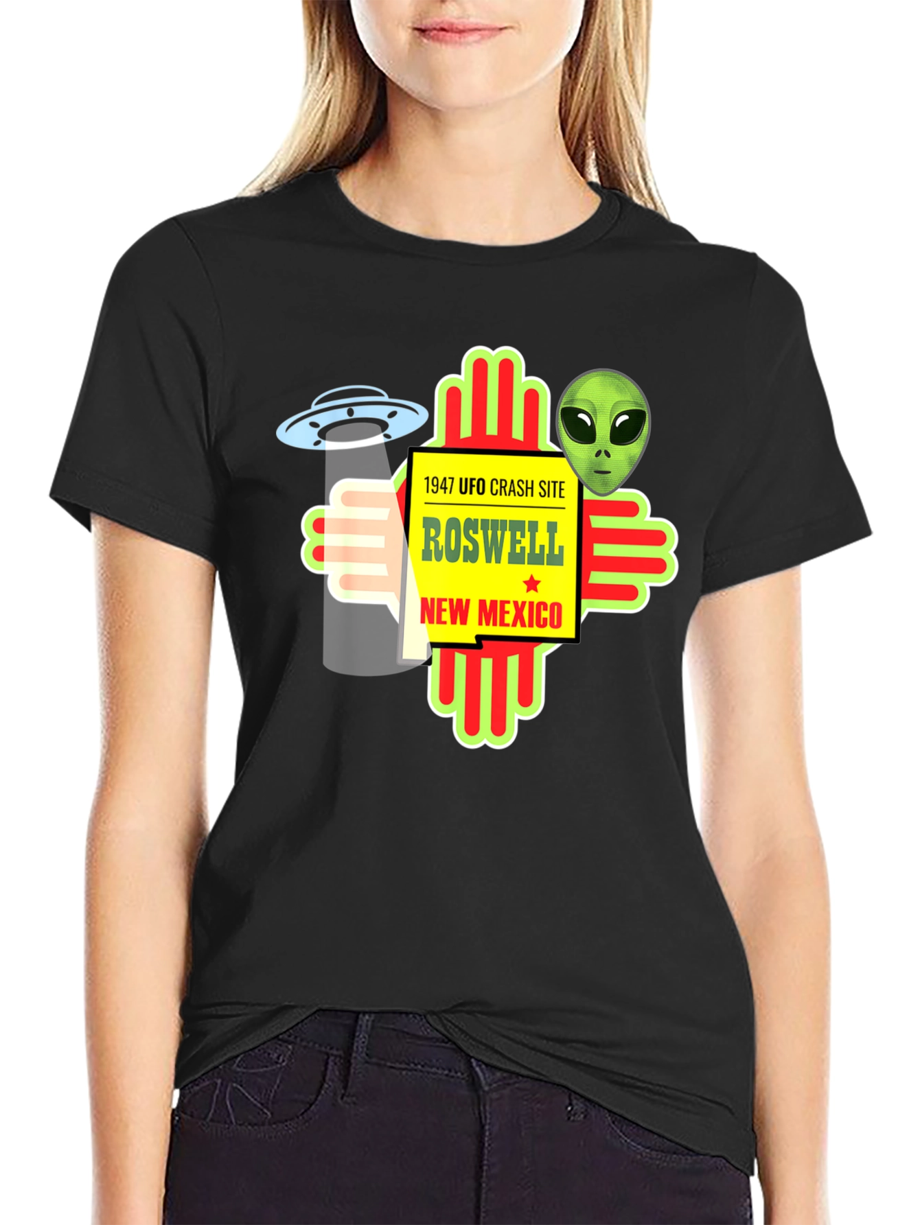 Roswell UFO Crash Site Graphic Tee