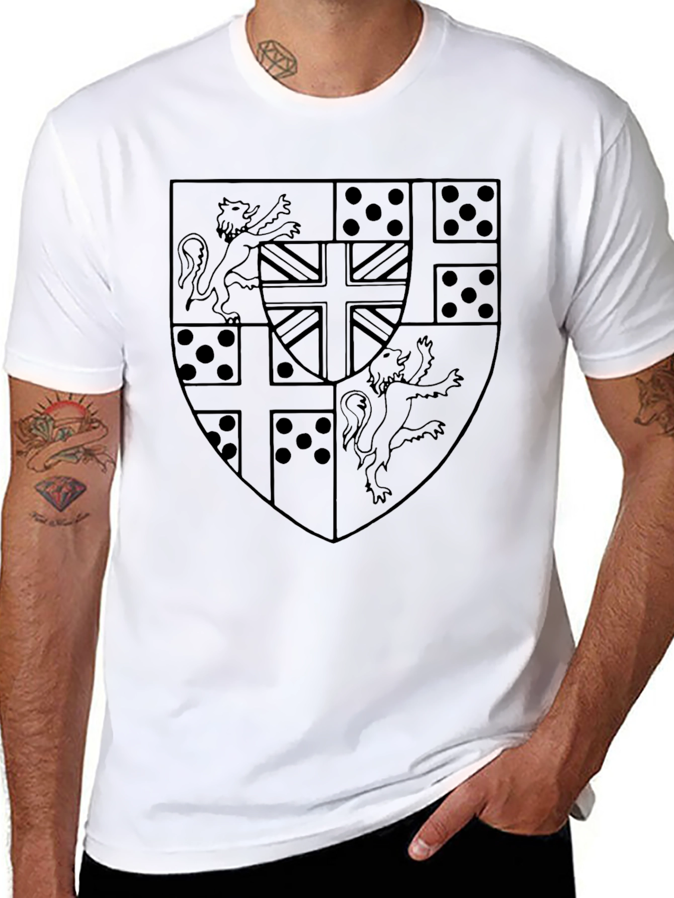 Heraldic Crest Graphic T-Shirt