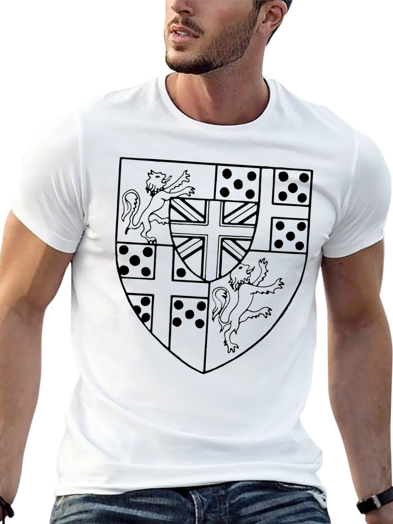Heraldic Crest Graphic T-Shirt