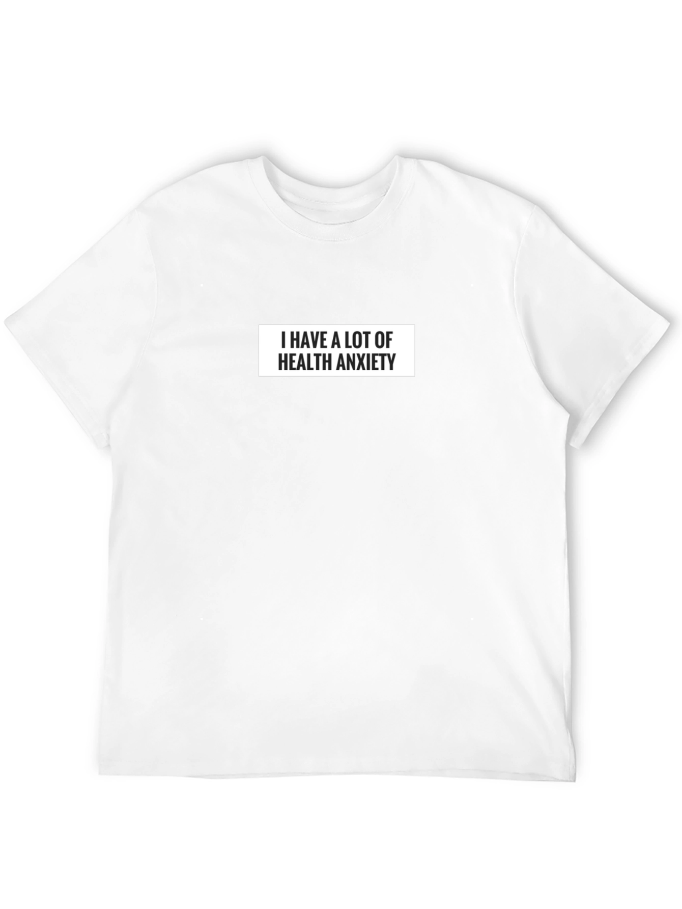 Health Anxiety Graphic T-Shirt - Black Cotton Tee
