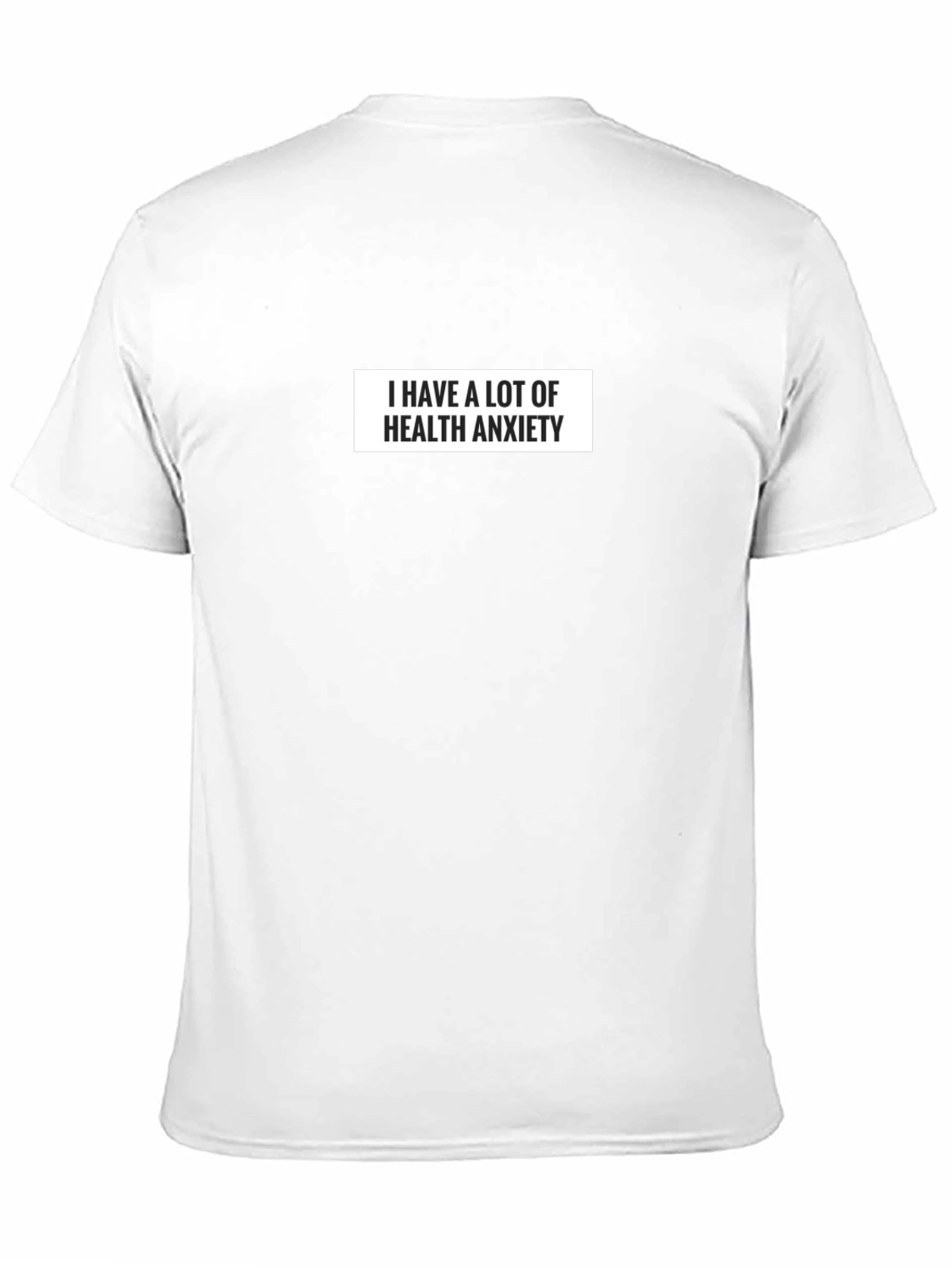 Health Anxiety Graphic T-Shirt - Black Cotton Tee