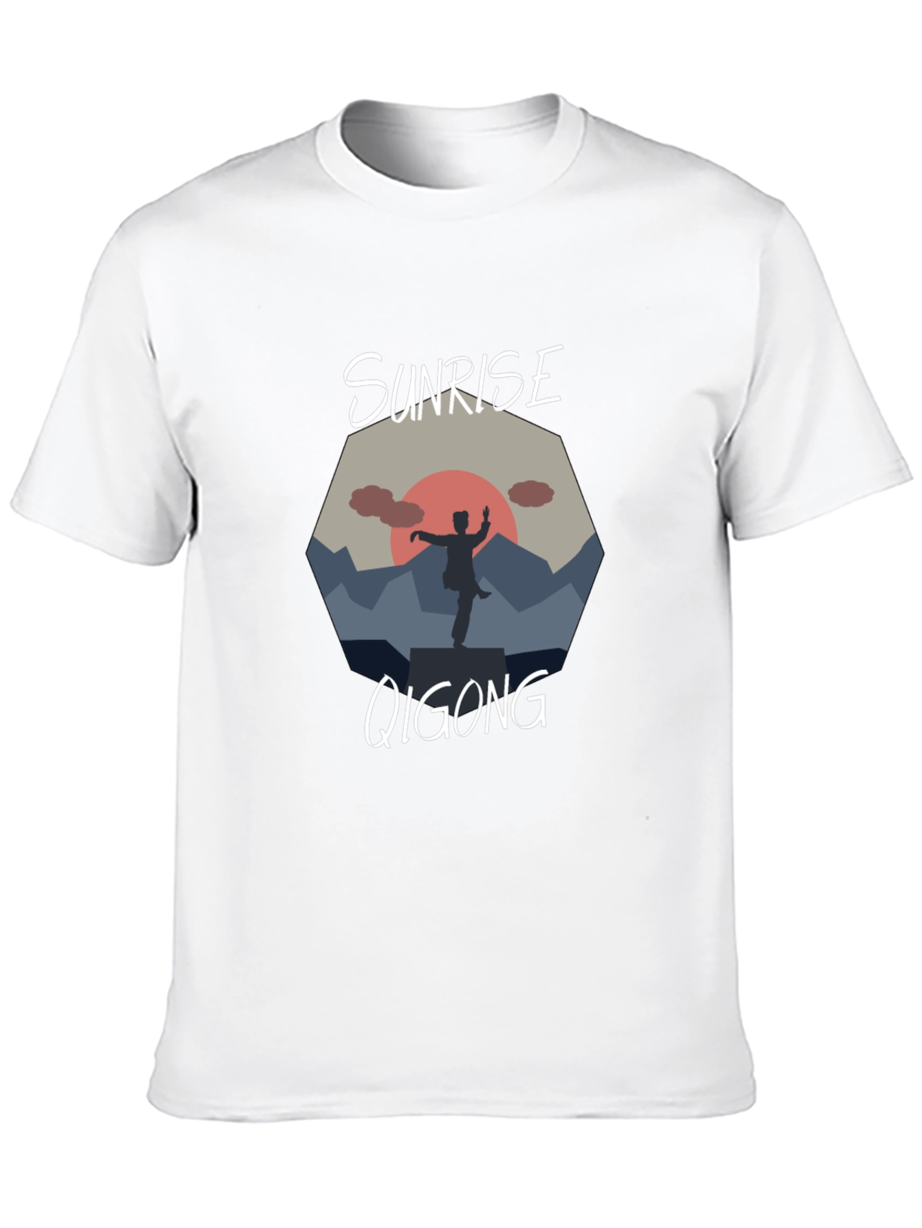 Sunrise Qigong T-Shirt - Meditative Design