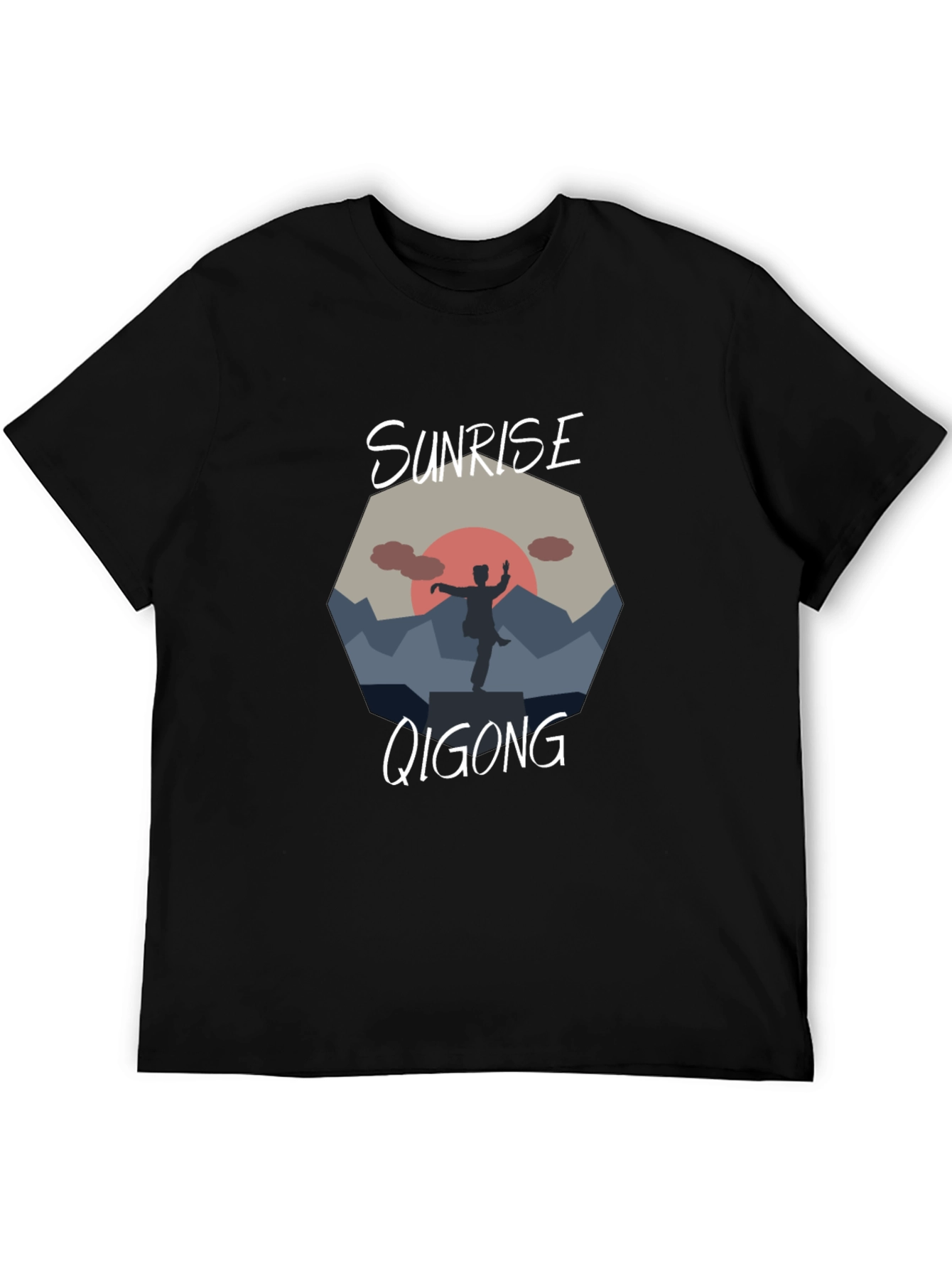 Sunrise Qigong T-Shirt - Meditative Design