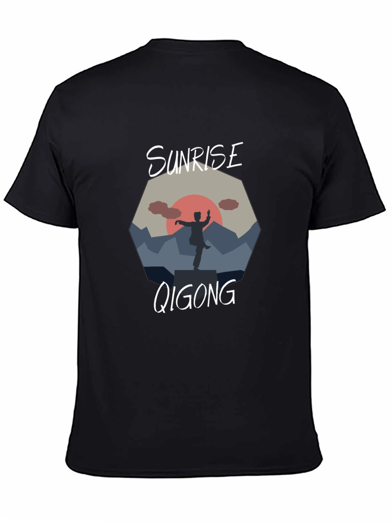 Sunrise Qigong T-Shirt - Meditative Design