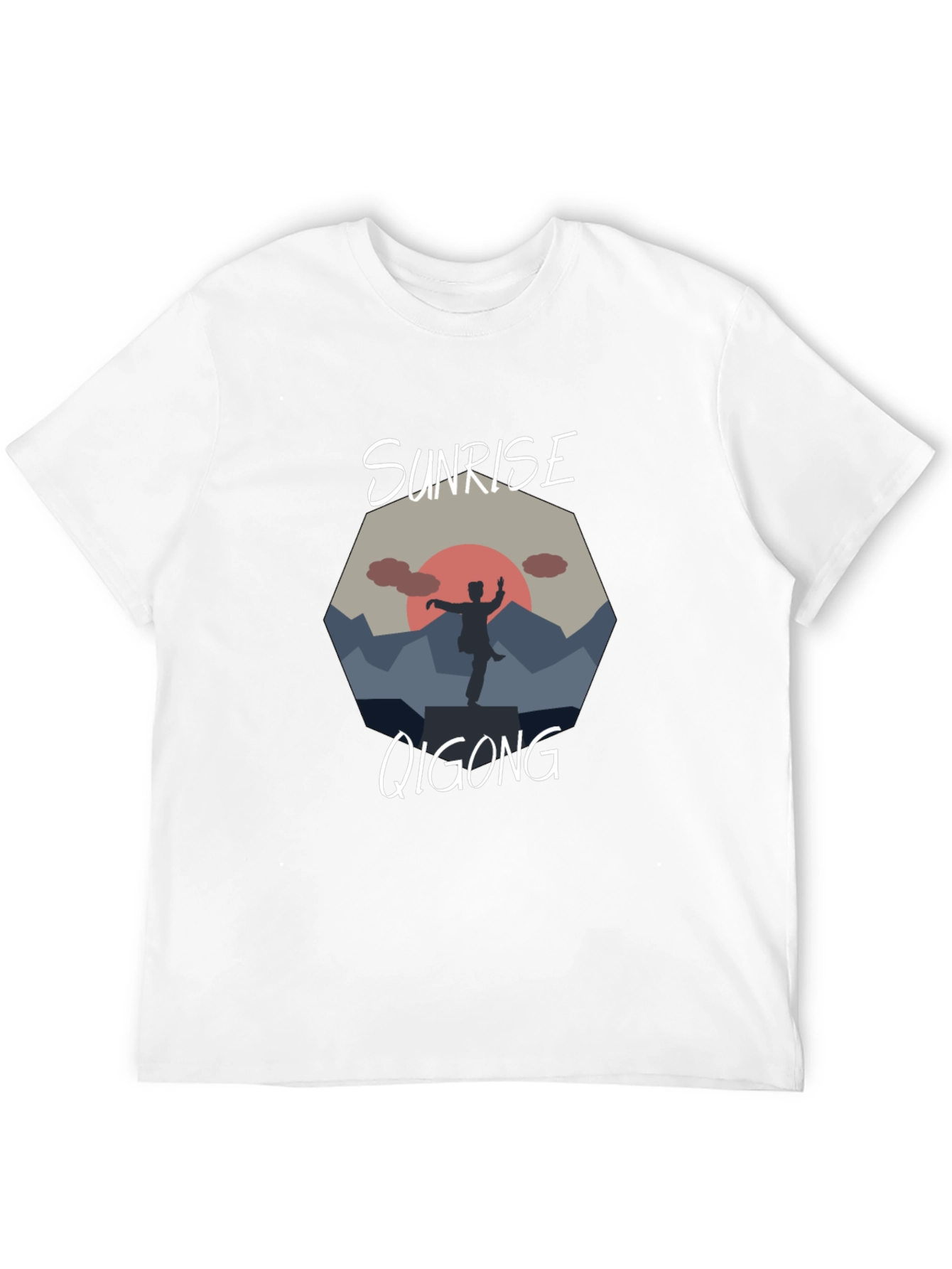 Sunrise Qigong T-Shirt - Meditative Design