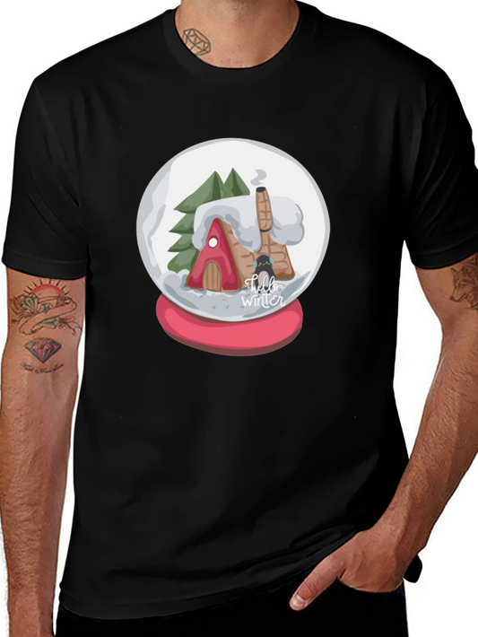 Winter Snow Globe Graphic Tee - Holiday Ready!