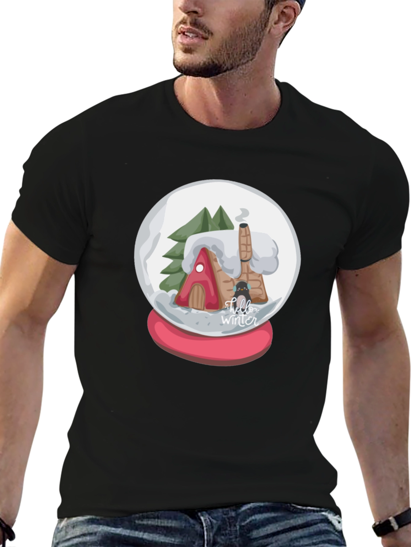 Winter Snow Globe Graphic Tee - Holiday Ready!
