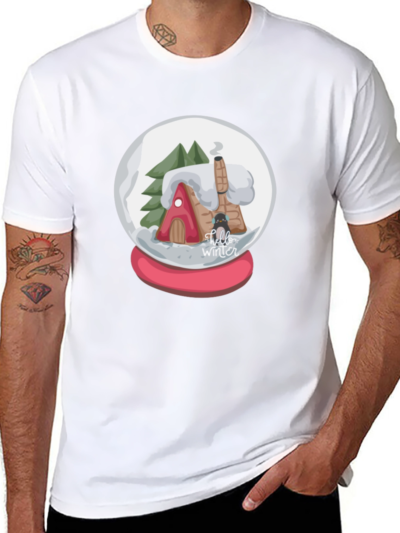 Winter Snow Globe Graphic Tee - Holiday Ready!