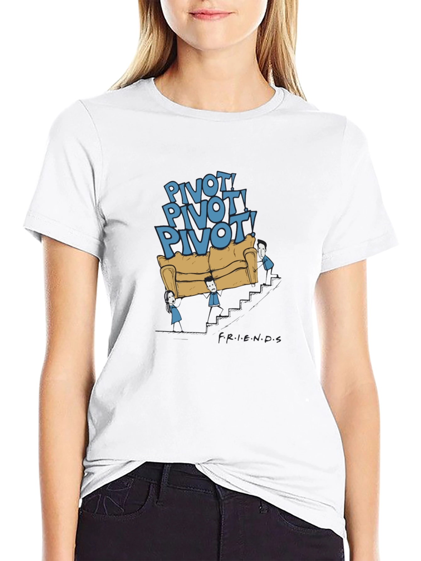 Friends TV Show Pivot Graphic Tee