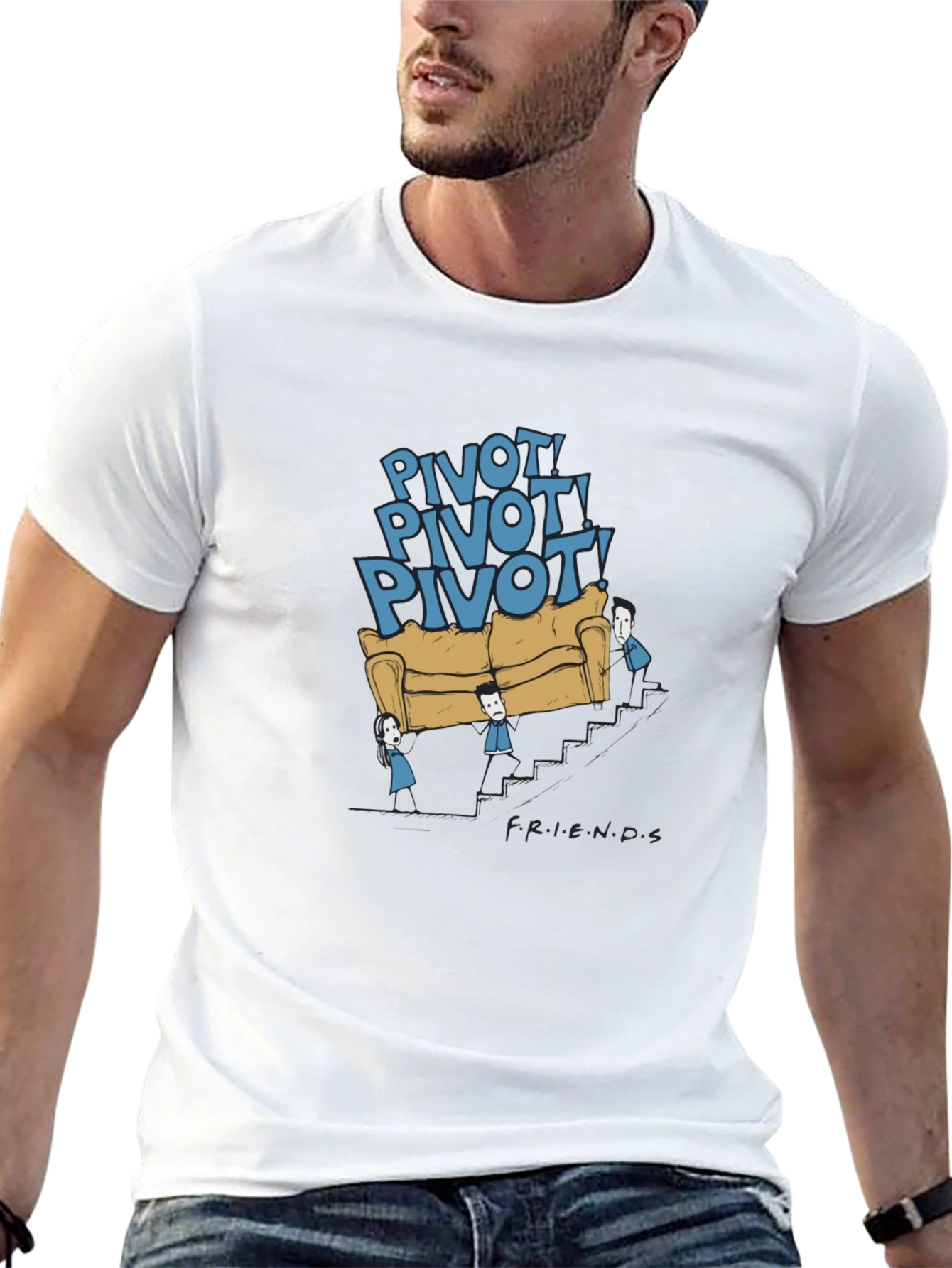 Friends TV Show Pivot Graphic Tee
