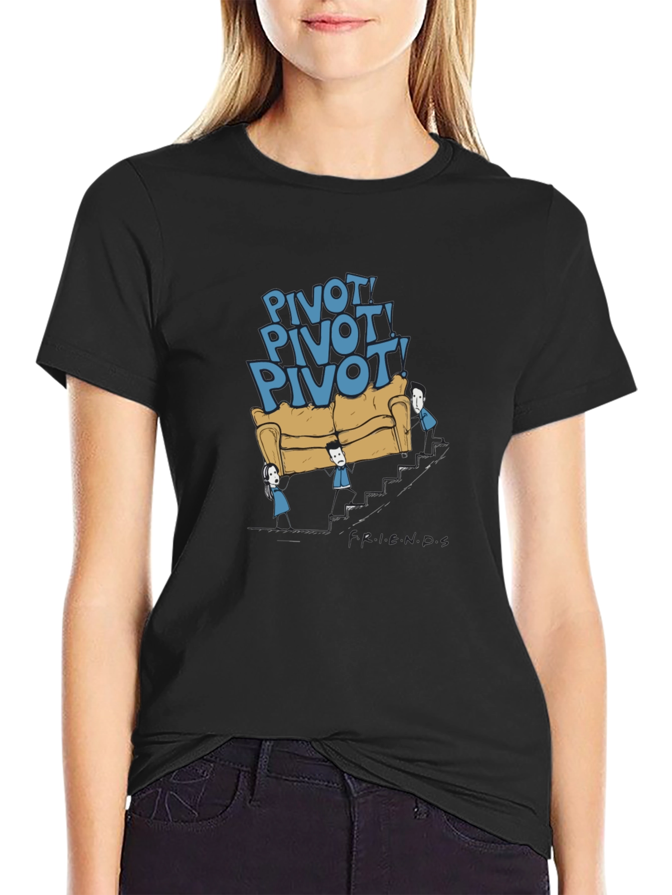 Friends TV Show Pivot Graphic Tee