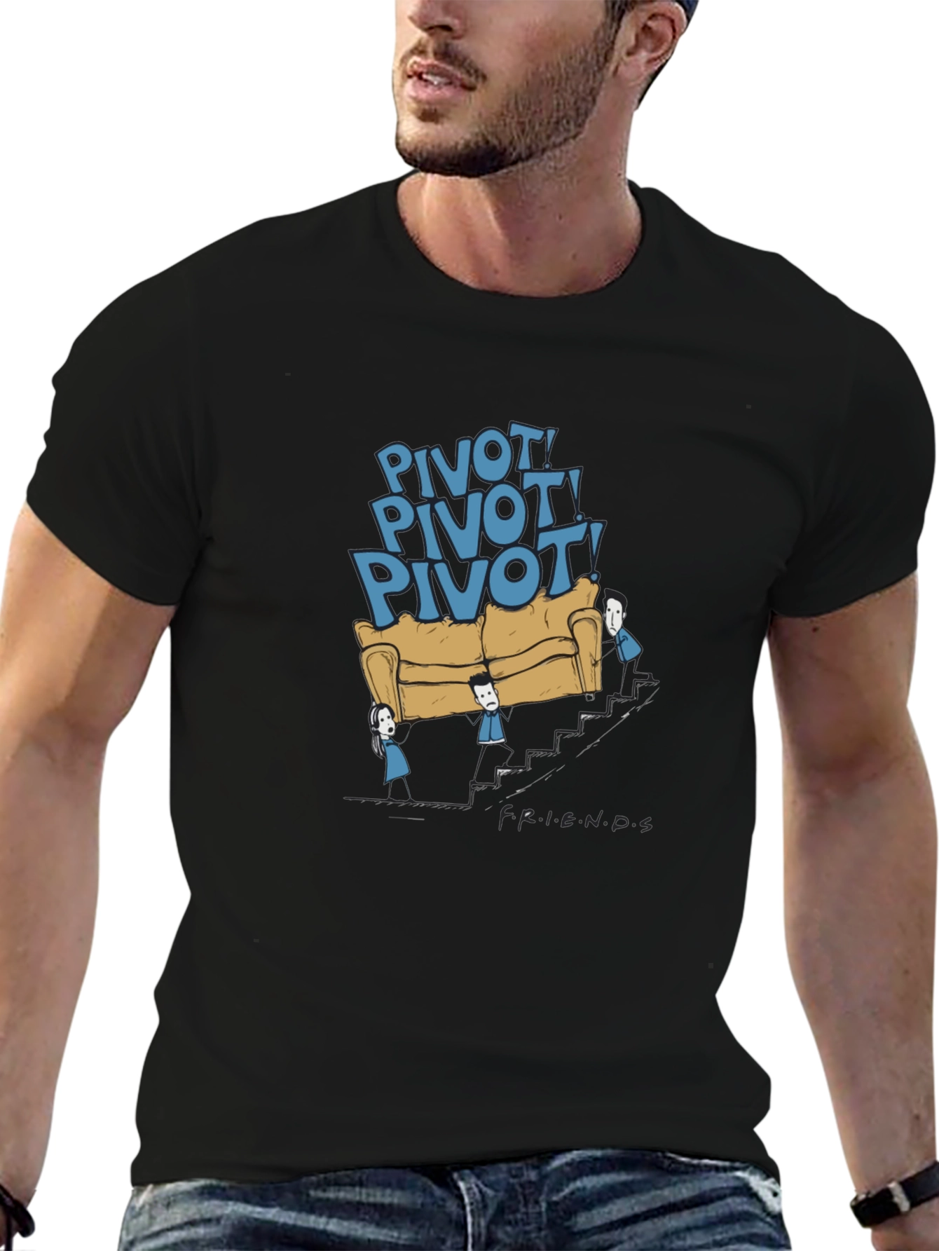 Friends TV Show Pivot Graphic Tee