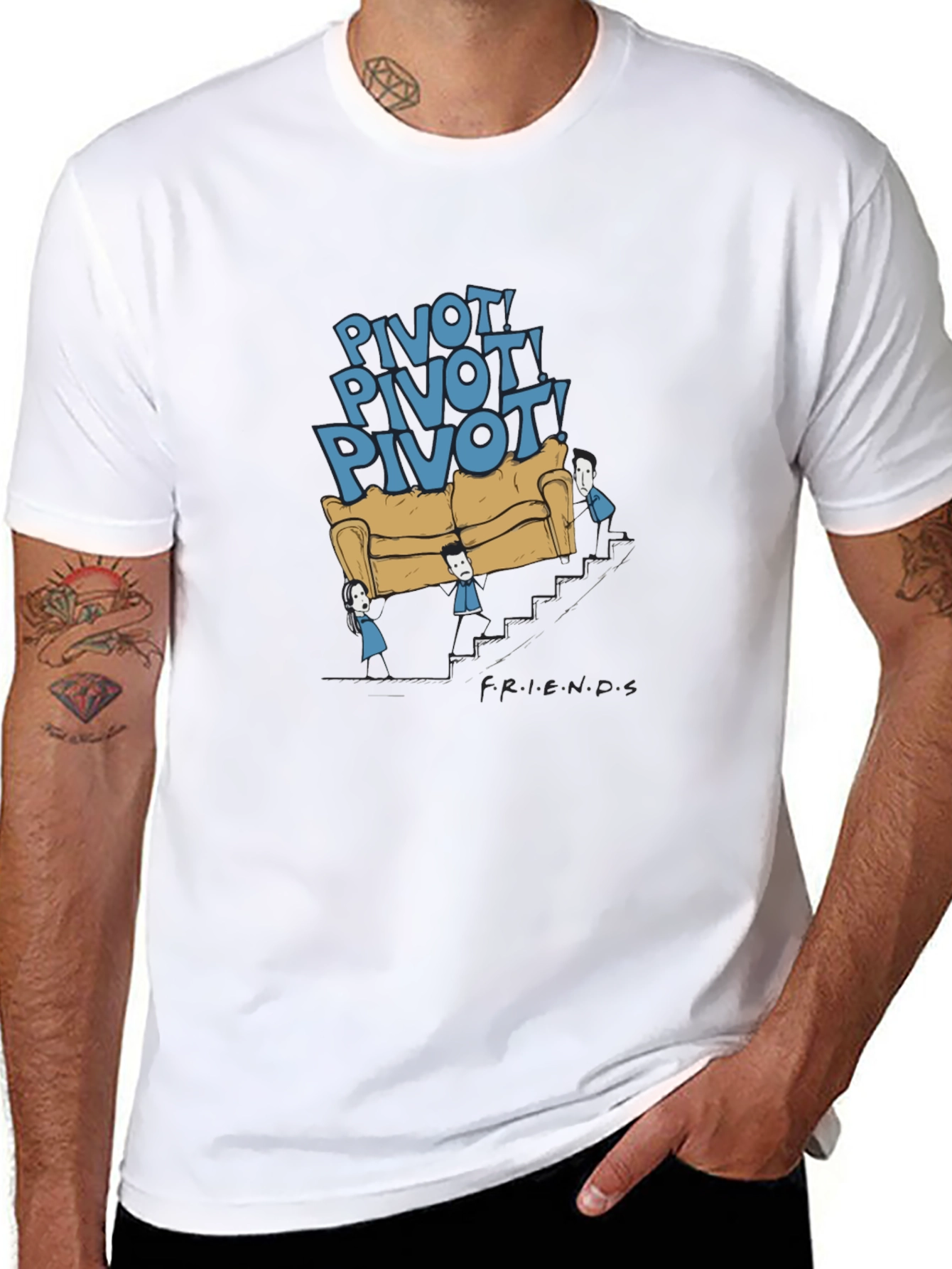 Friends TV Show Pivot Graphic Tee