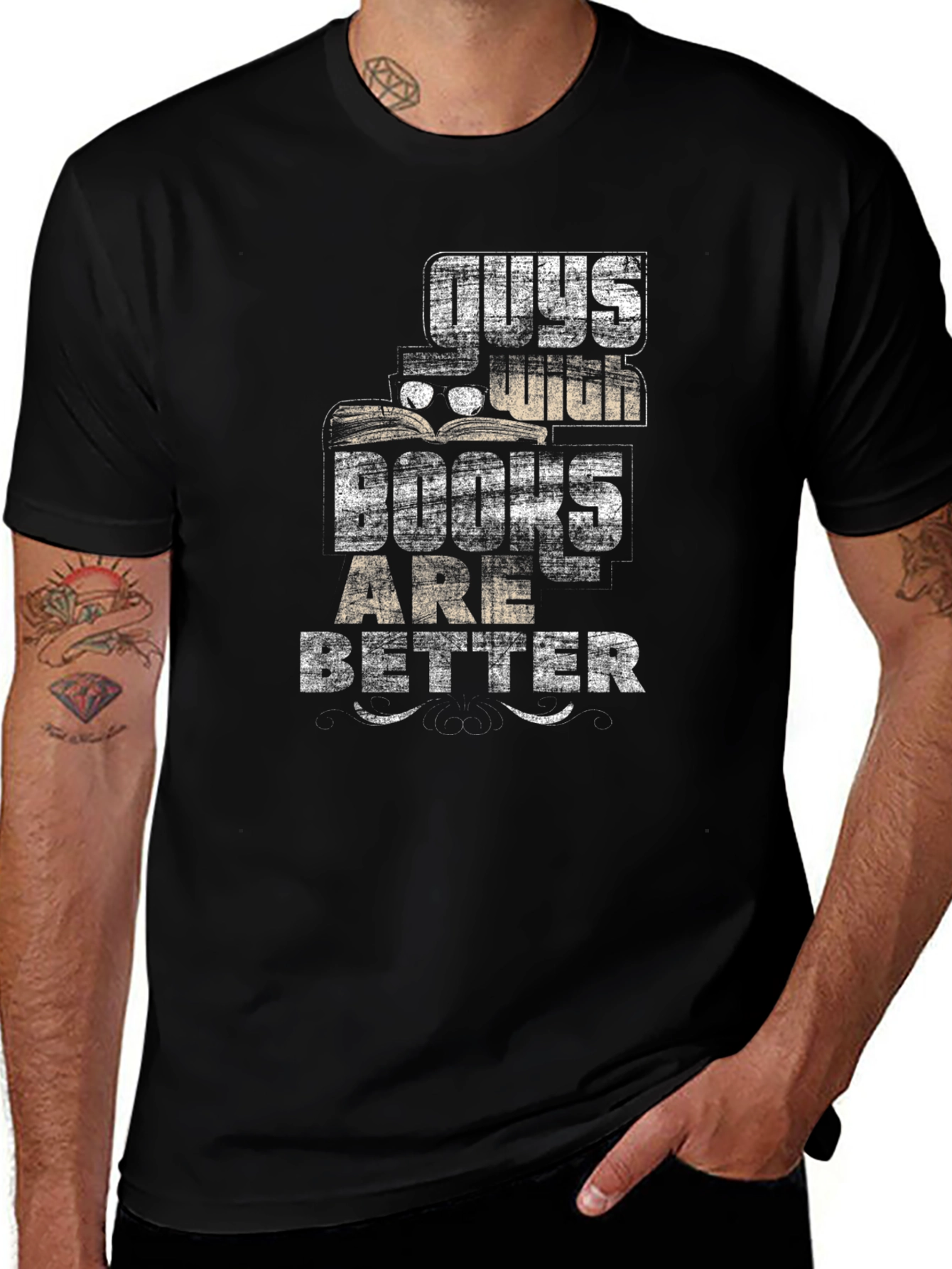 Guys with Books Are Better Graphic Tee