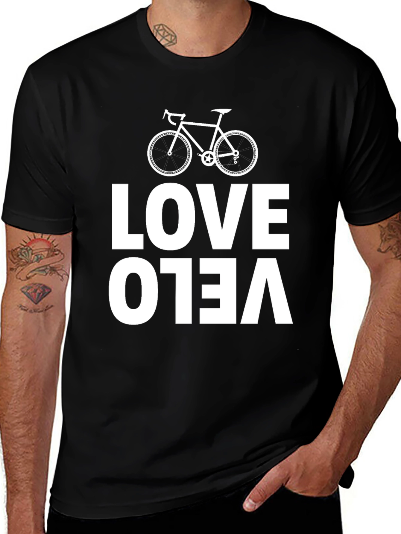 Love Velo Bicycle T-Shirt - Cycling Enthusiast Tee