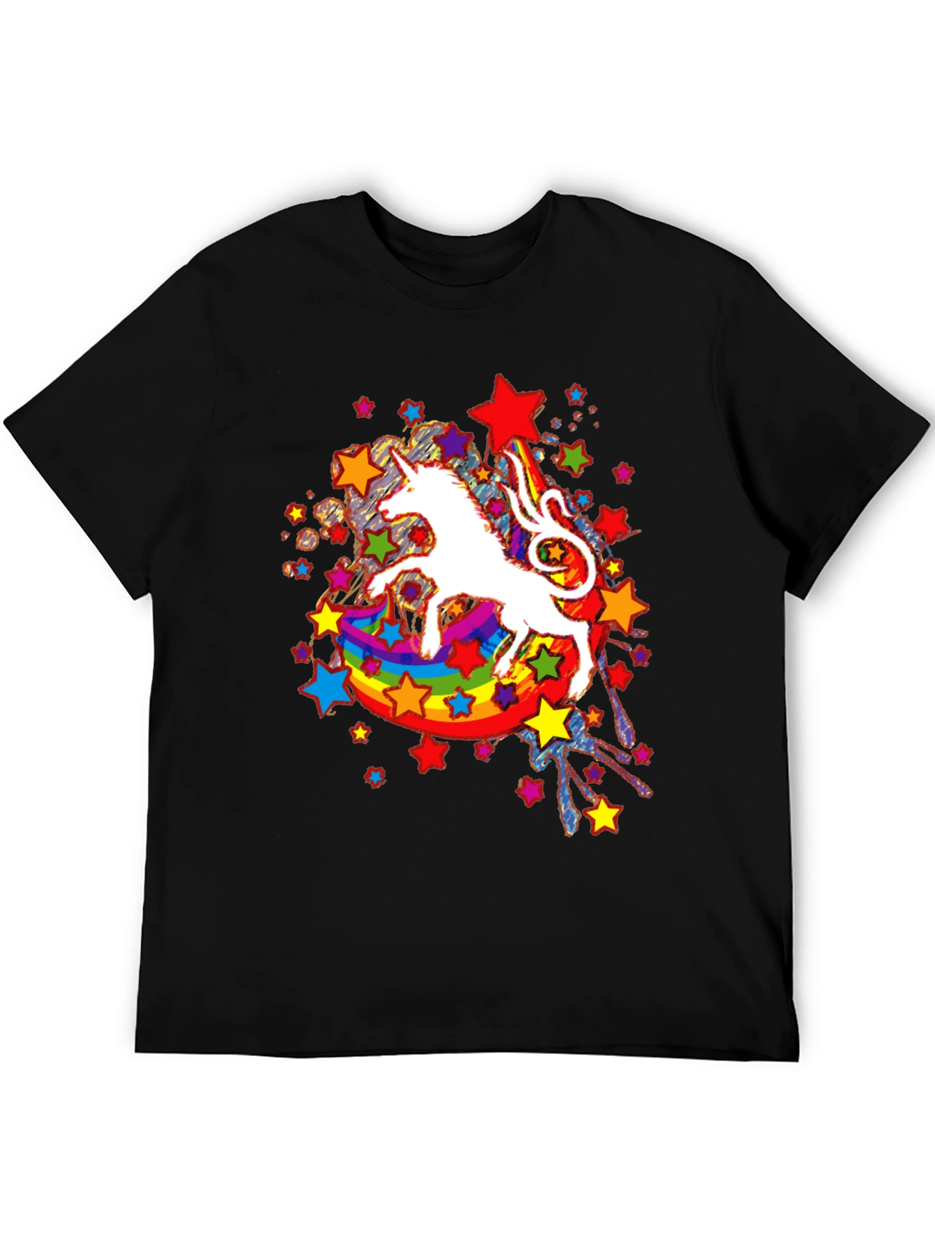 Unicorn Rainbow Star Graphic Tee