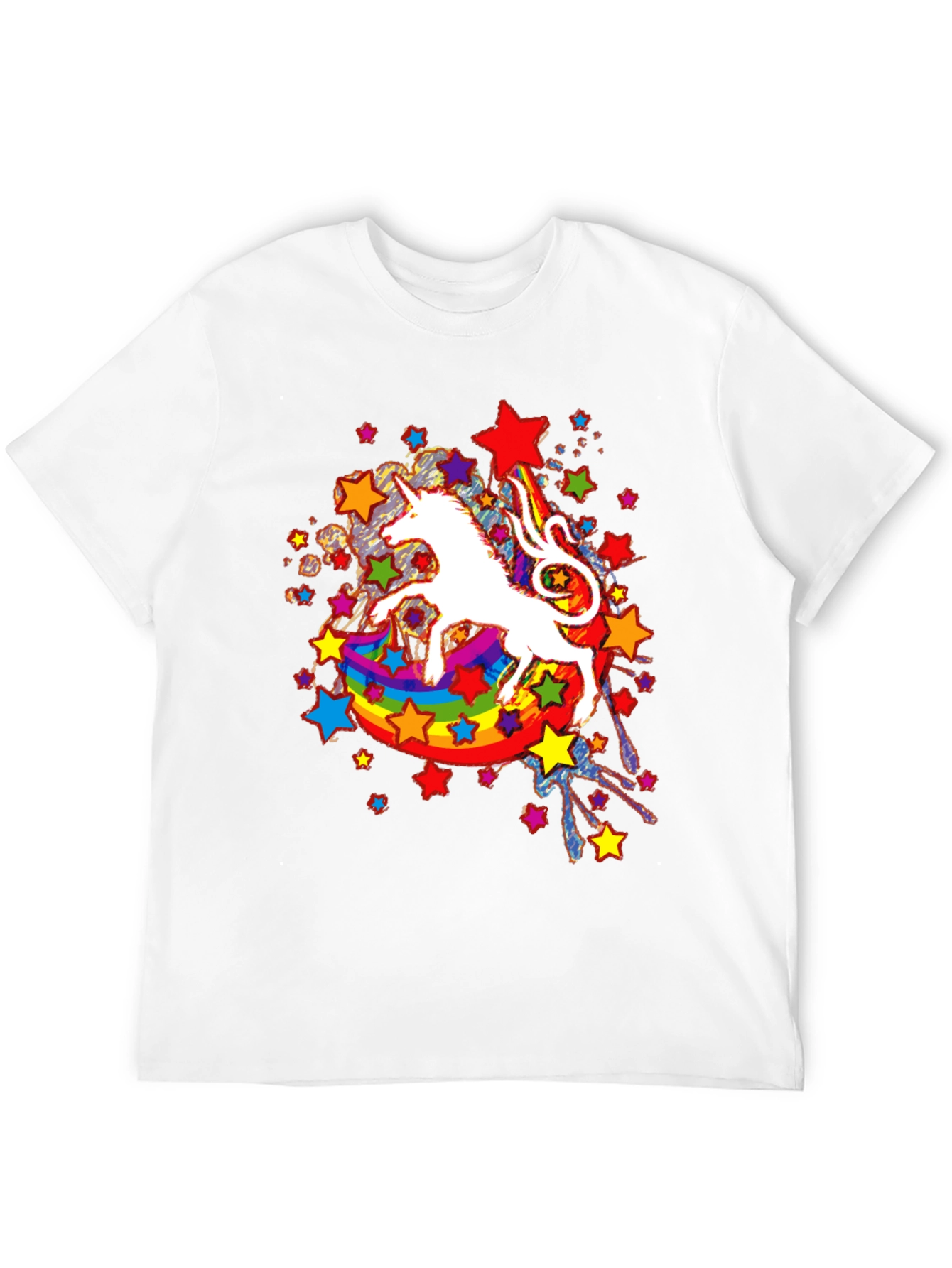 Unicorn Rainbow Star Graphic Tee
