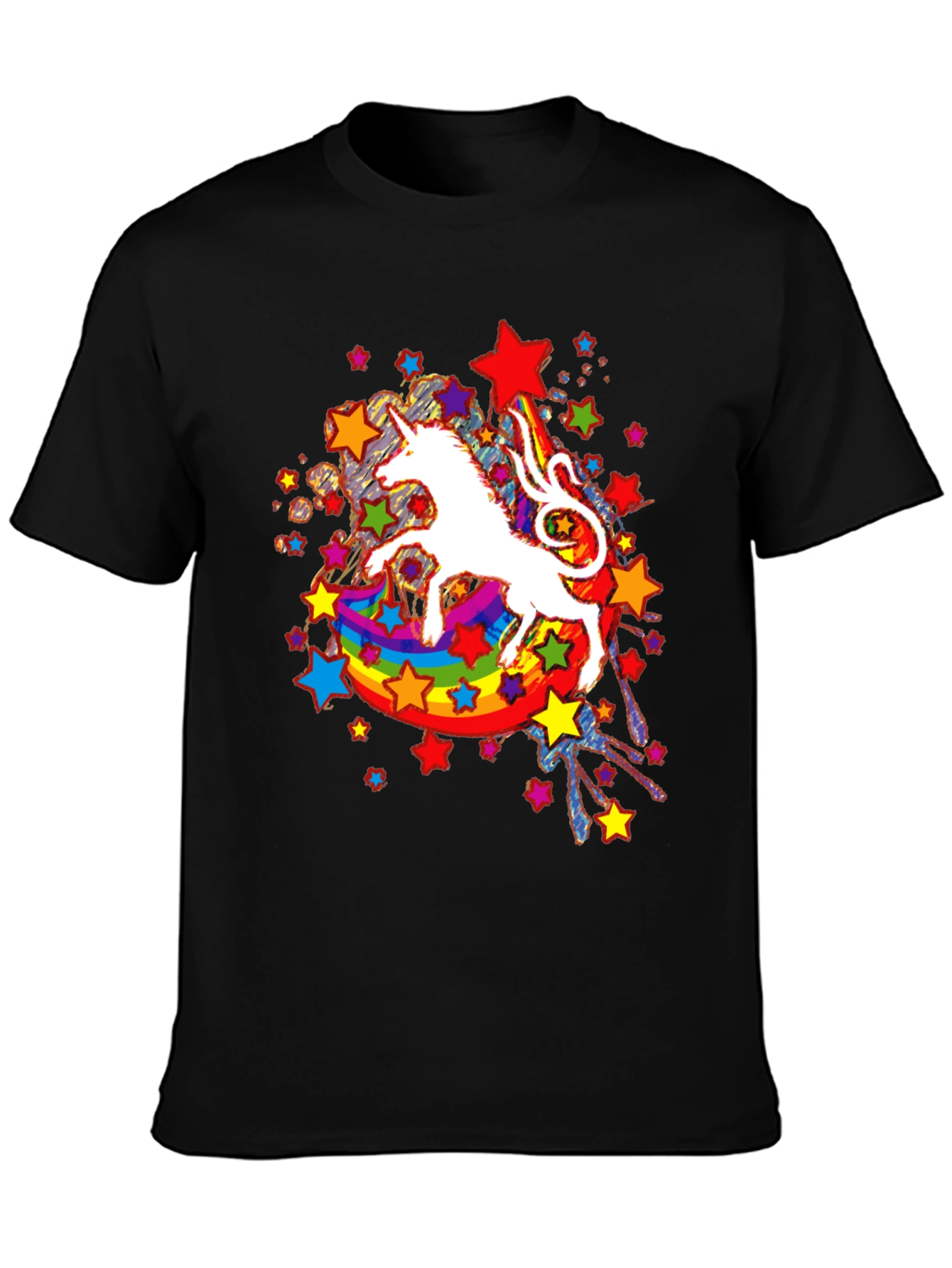 Unicorn Rainbow Star Graphic Tee