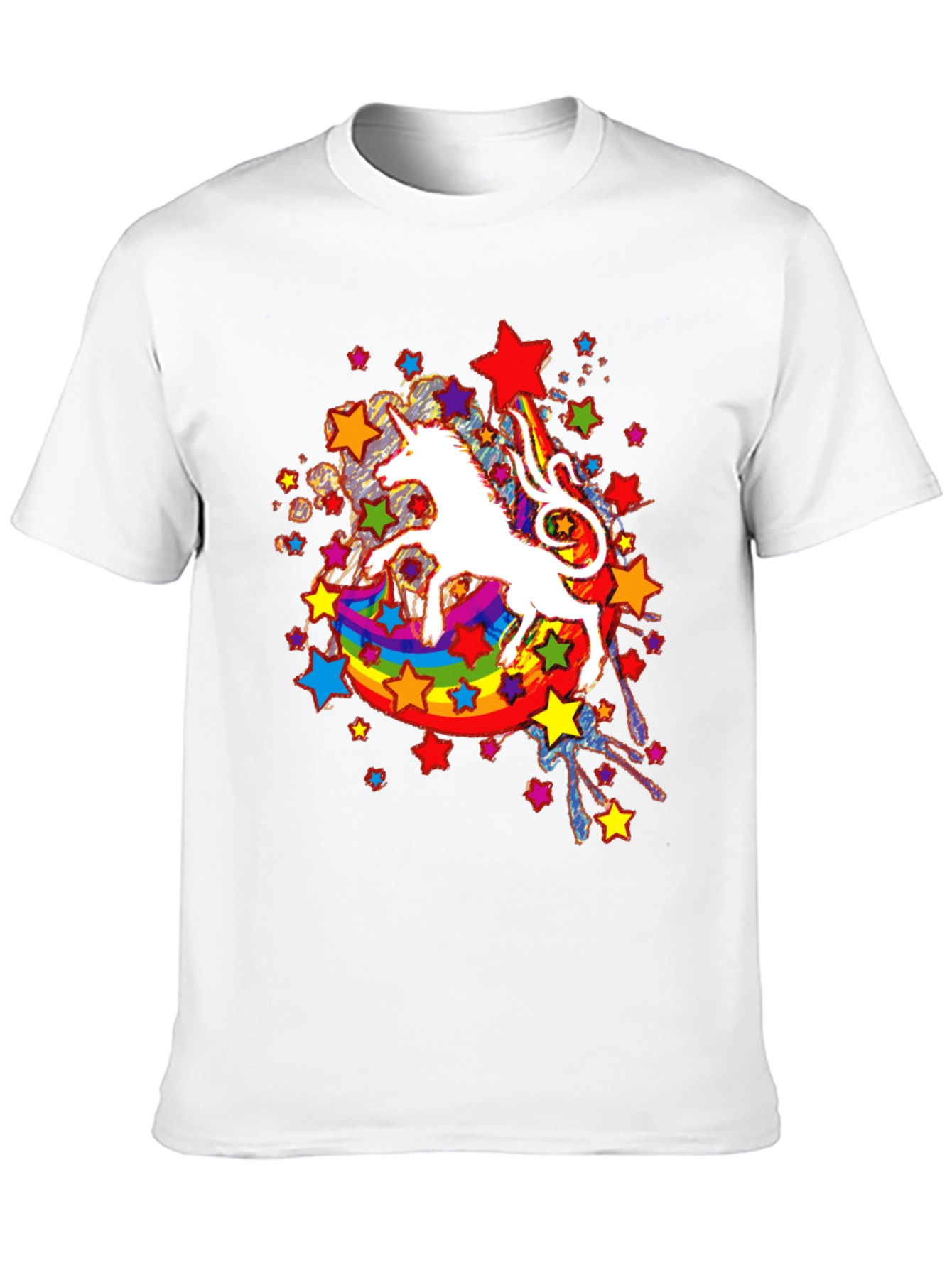 Unicorn Rainbow Star Graphic Tee
