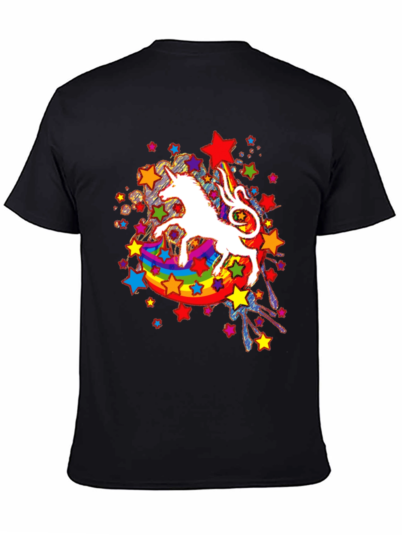 Unicorn Rainbow Star Graphic Tee