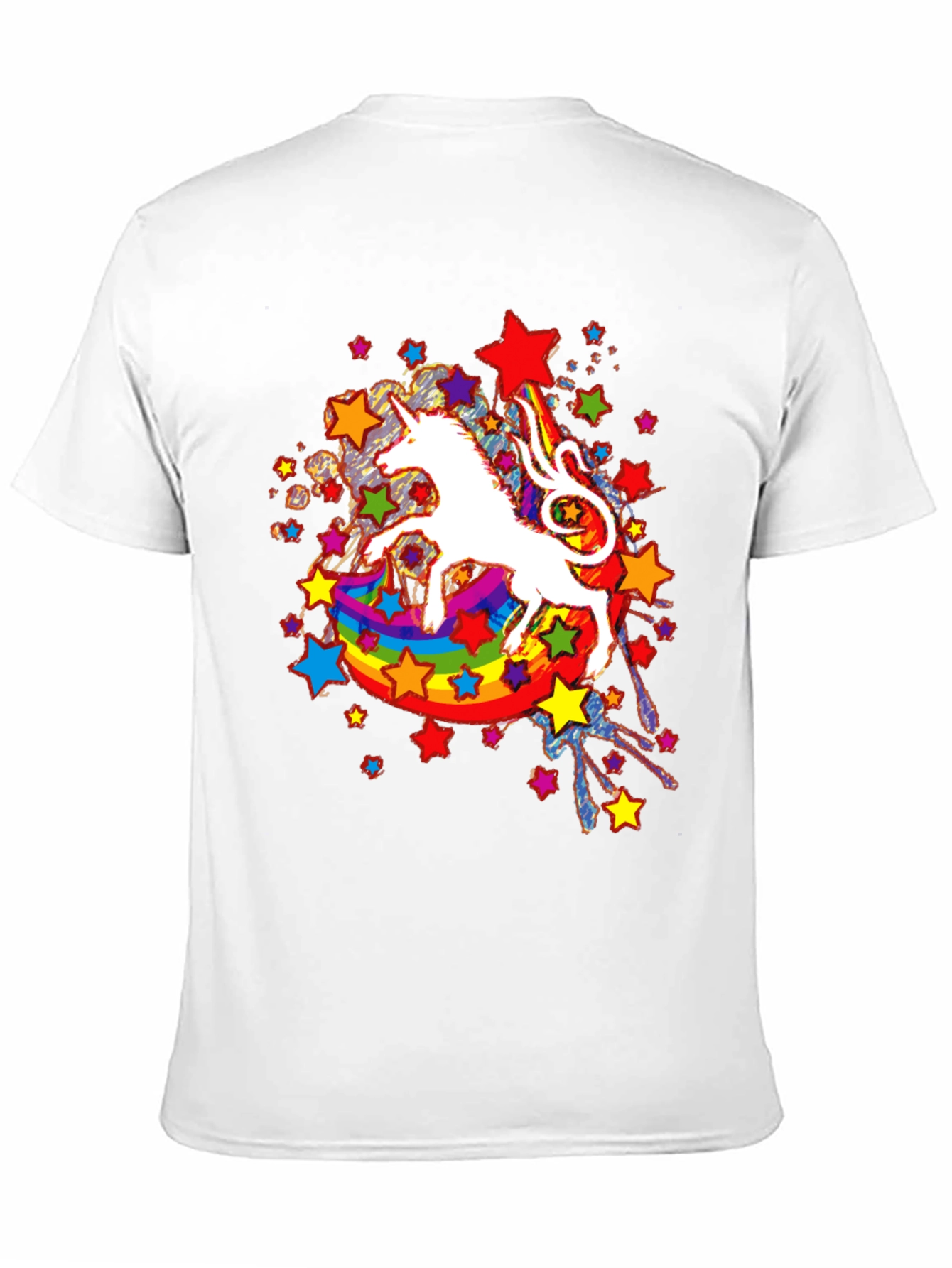 Unicorn Rainbow Star Graphic Tee