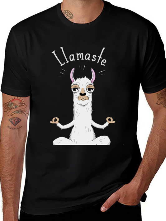 Llamaste Yoga T-Shirt - Meditating Llama Tee