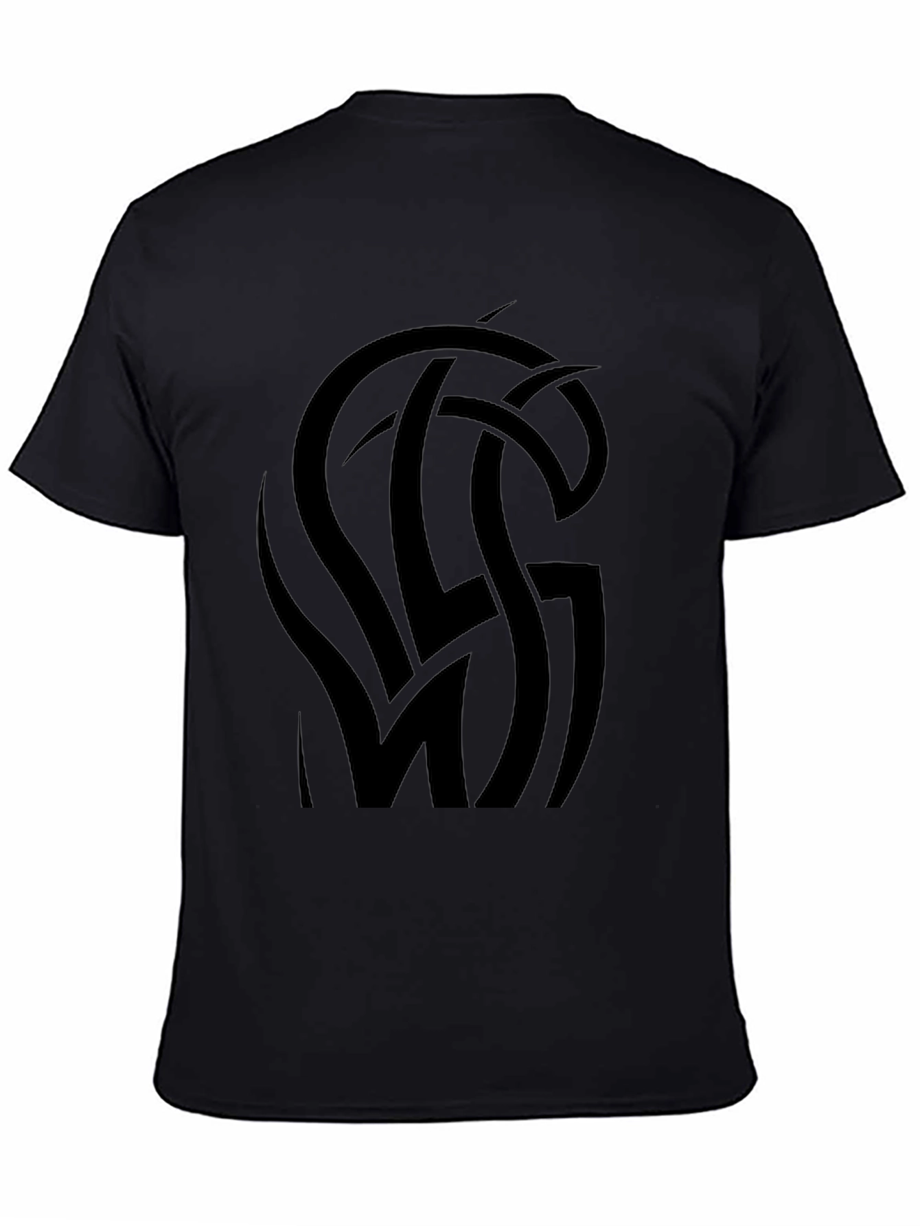 Black Graphic Tee - Tribal Knot Design