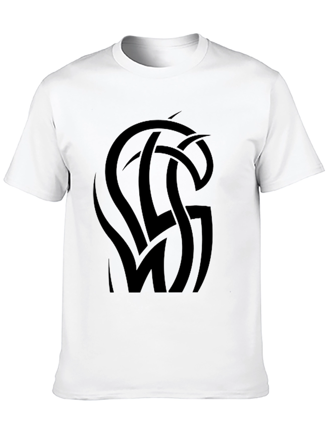 Black Graphic Tee - Tribal Knot Design