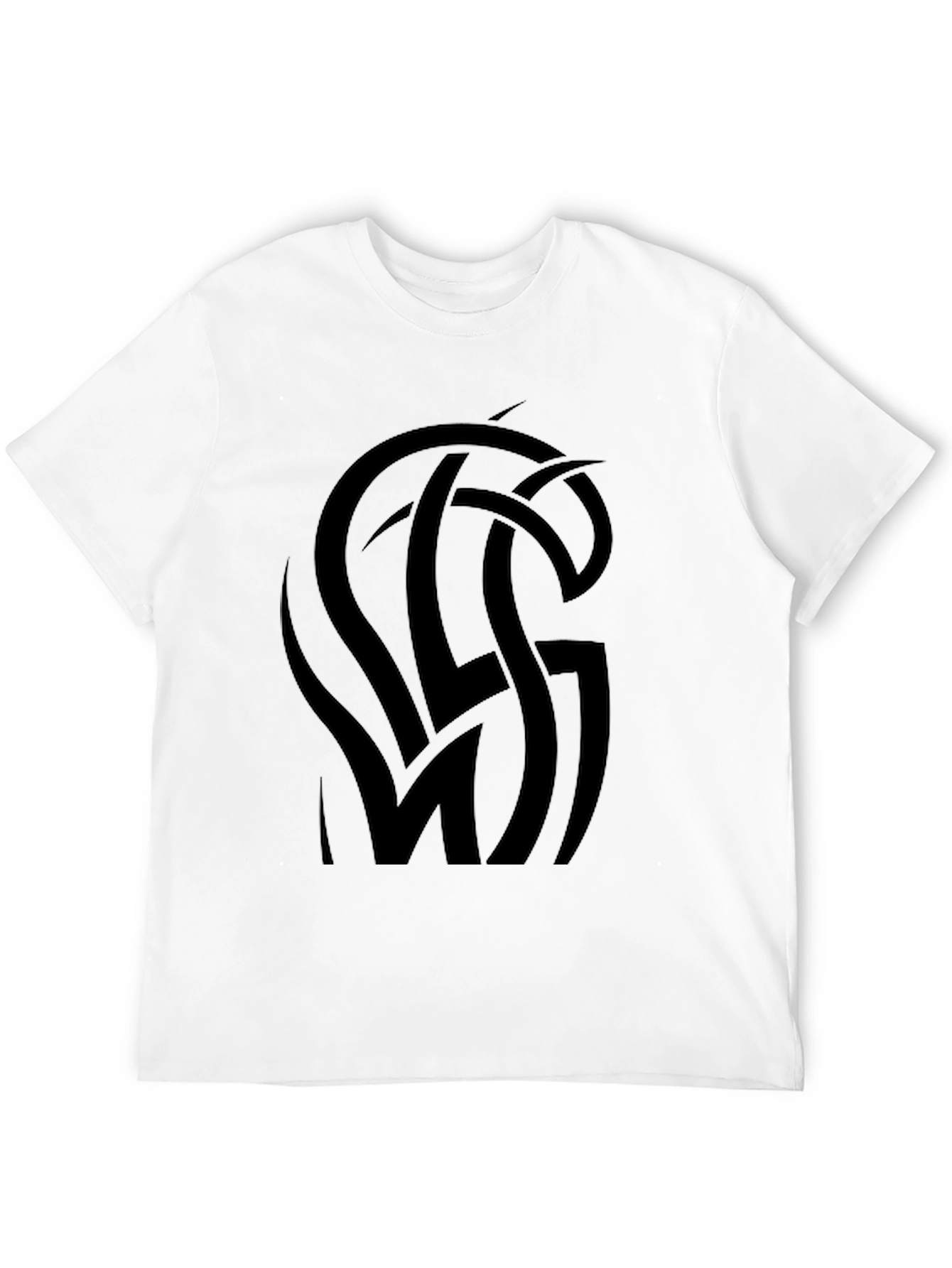 Black Graphic Tee - Tribal Knot Design