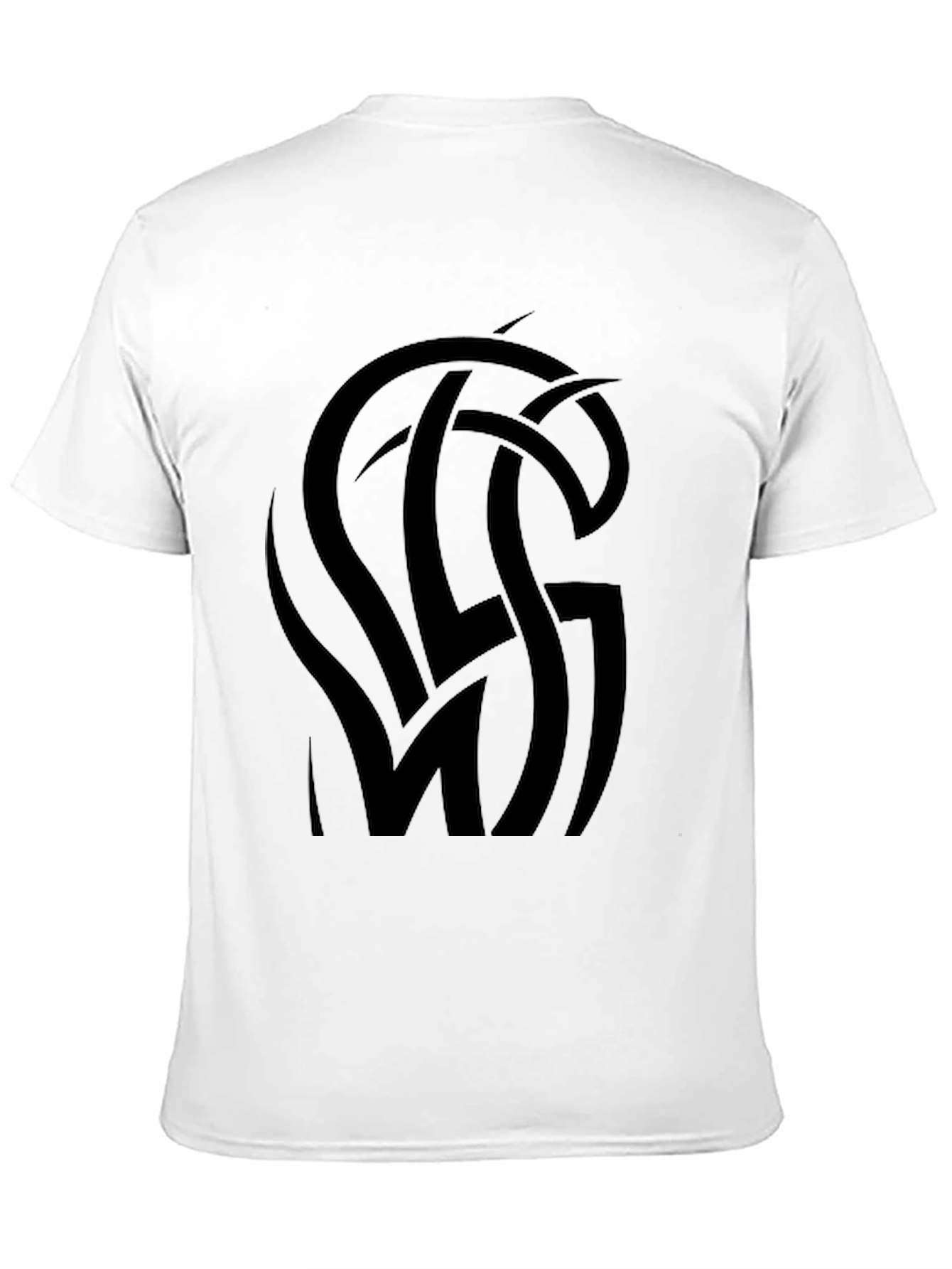 Black Graphic Tee - Tribal Knot Design
