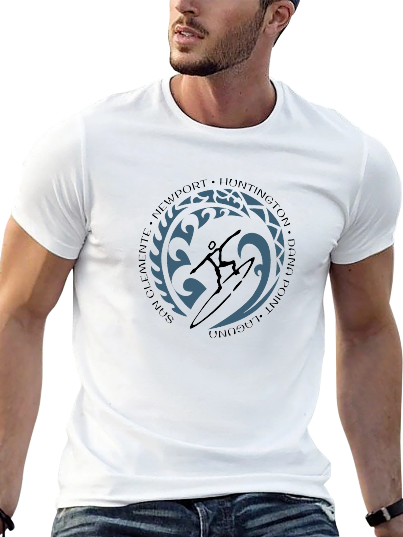 Surf City T-Shirt - SoCal Surfer Style