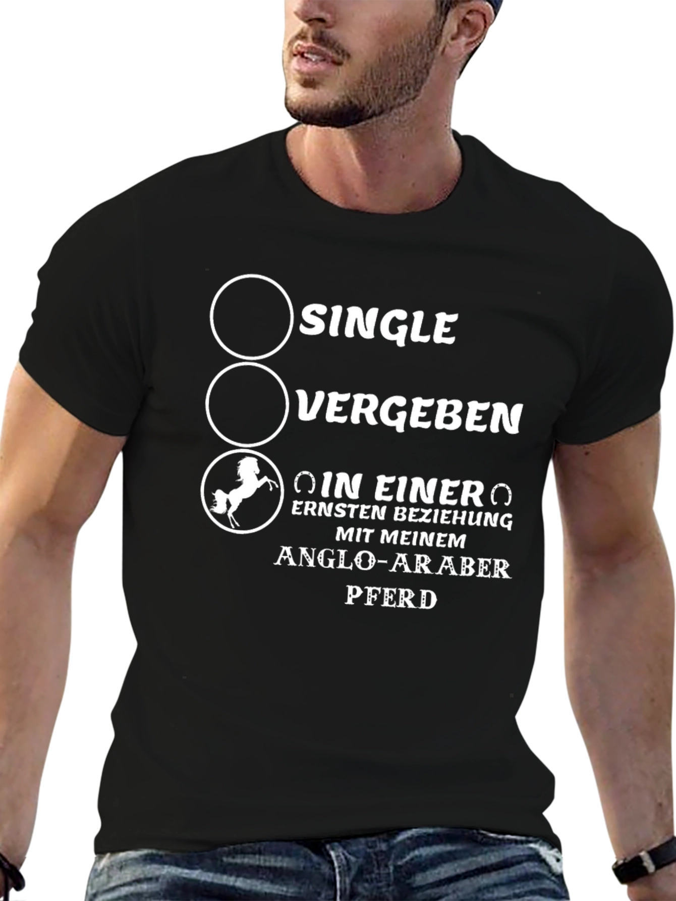 Single Vergeben Anglo-Araber Pferd T-Shirt
