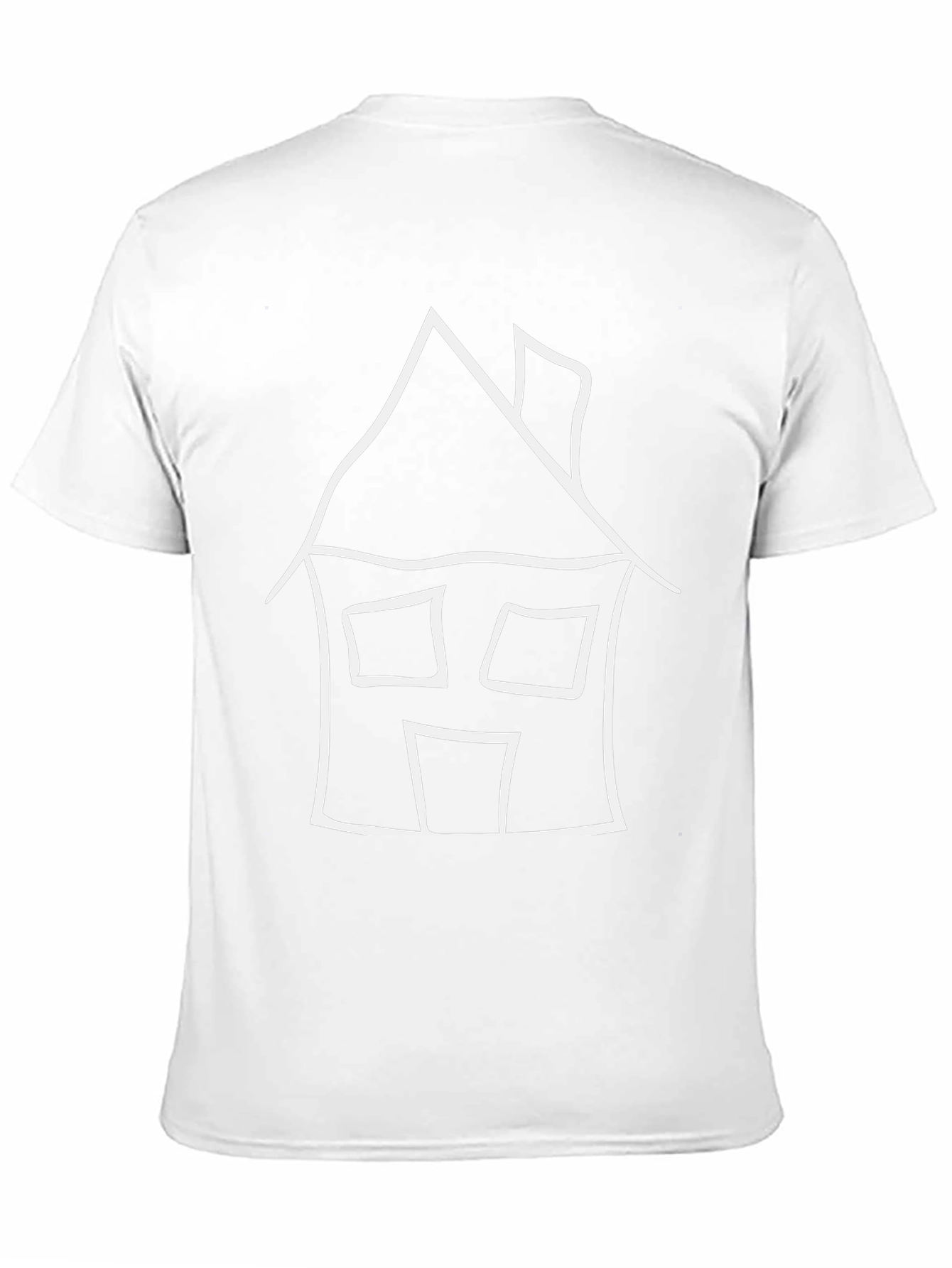 House Drawing Black T-Shirt