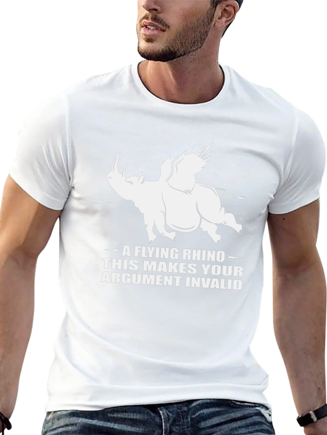 Flying Rhino T-Shirt - Invalid Argument