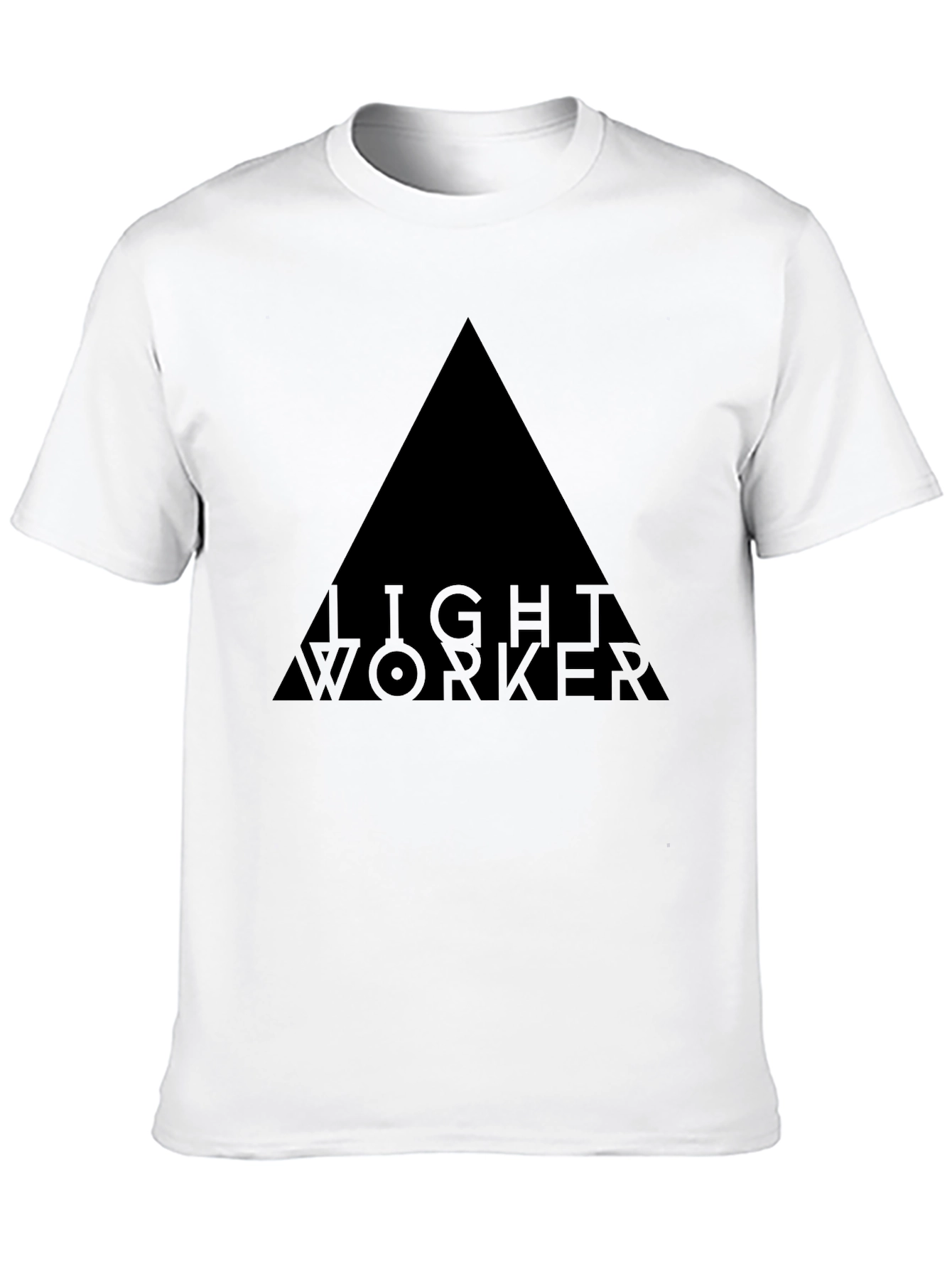 Light Worker Triangle Graphic Tee - Black