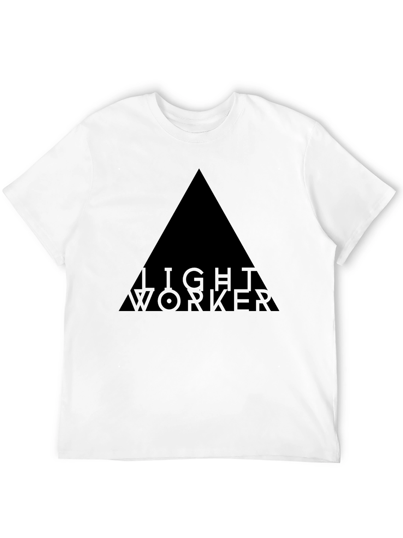 Light Worker Triangle Graphic Tee - Black