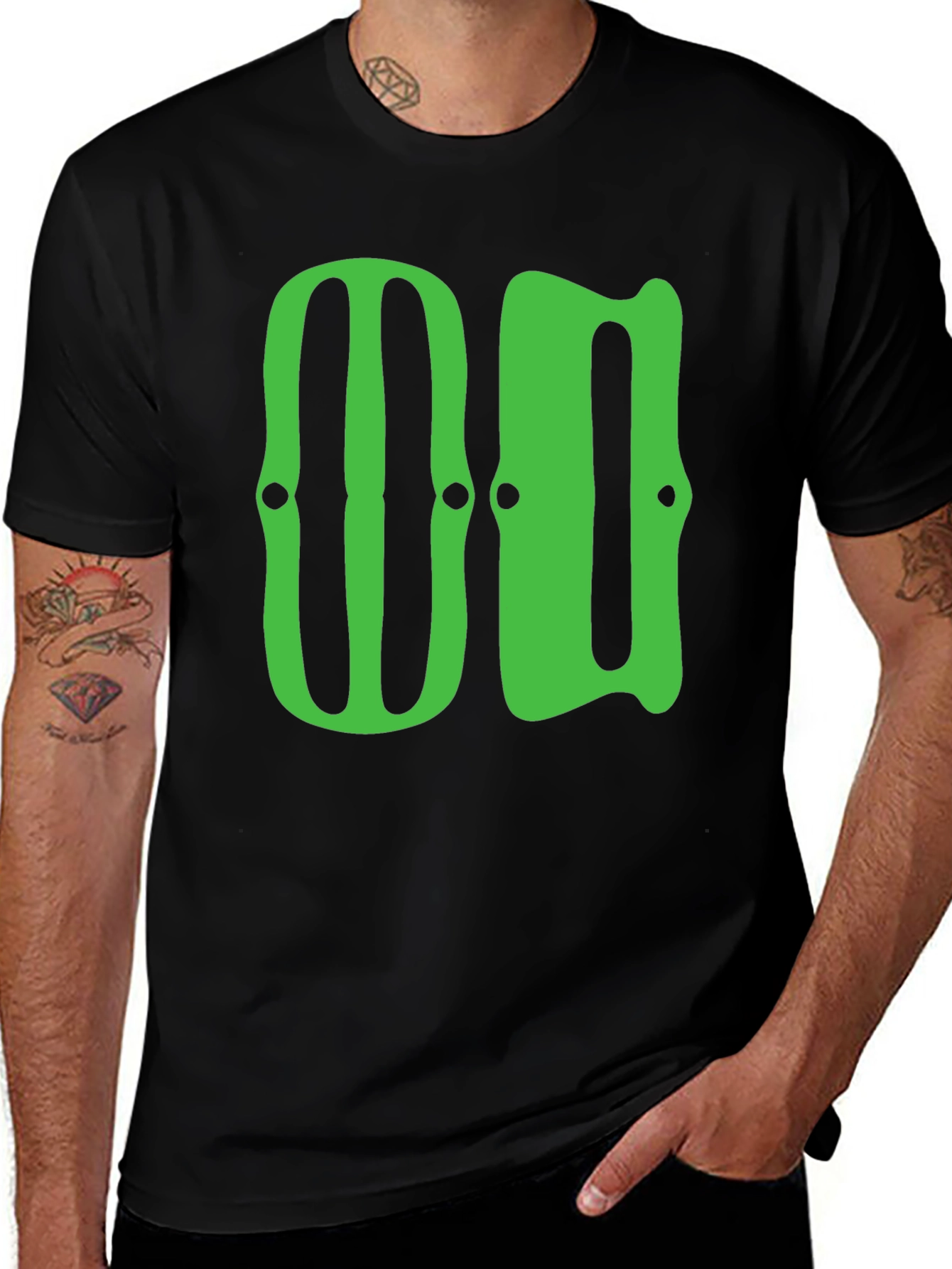 Green 00 Graphic T-Shirt