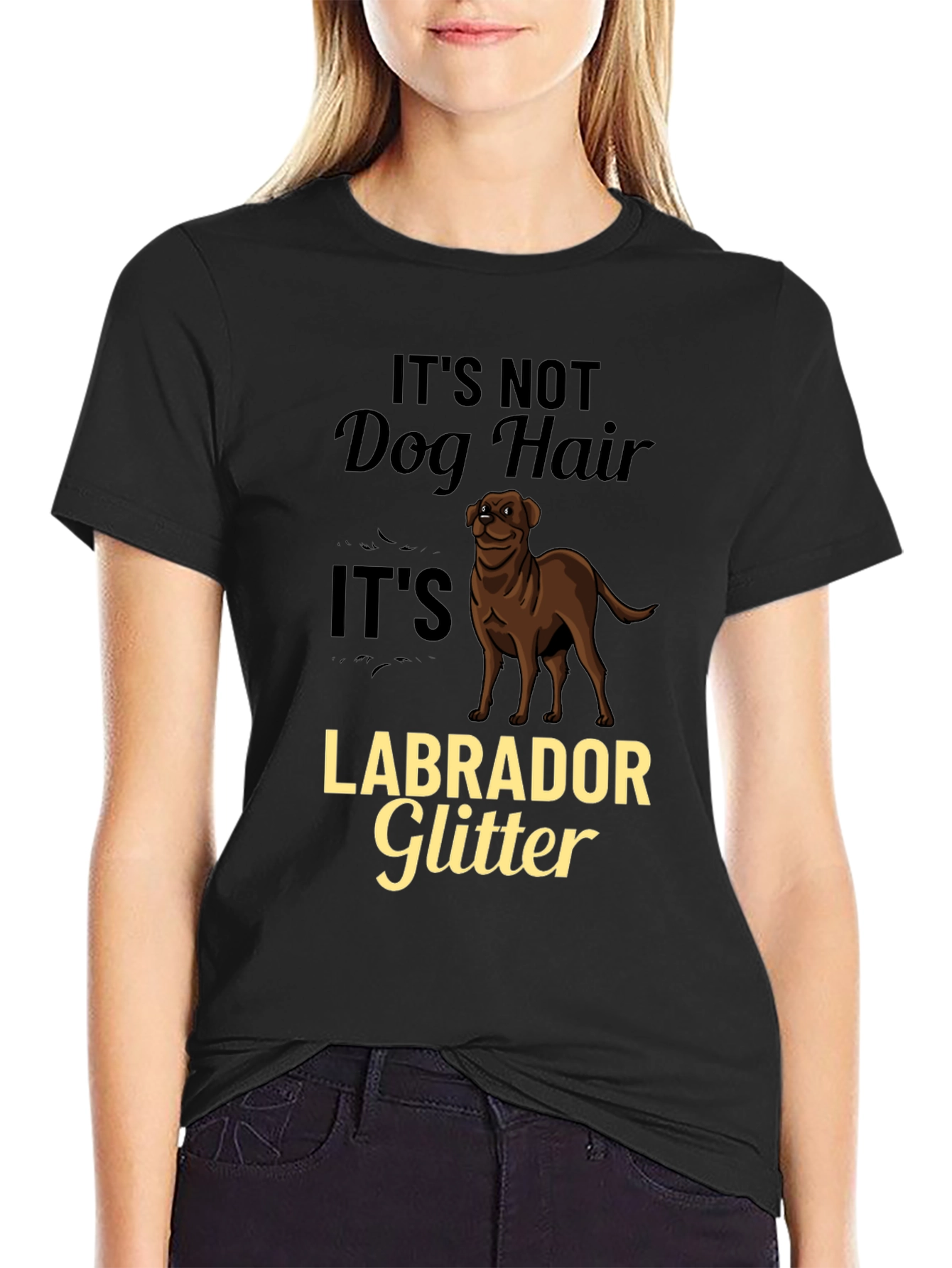 Labrador Glitter Dog Lover T-Shirt