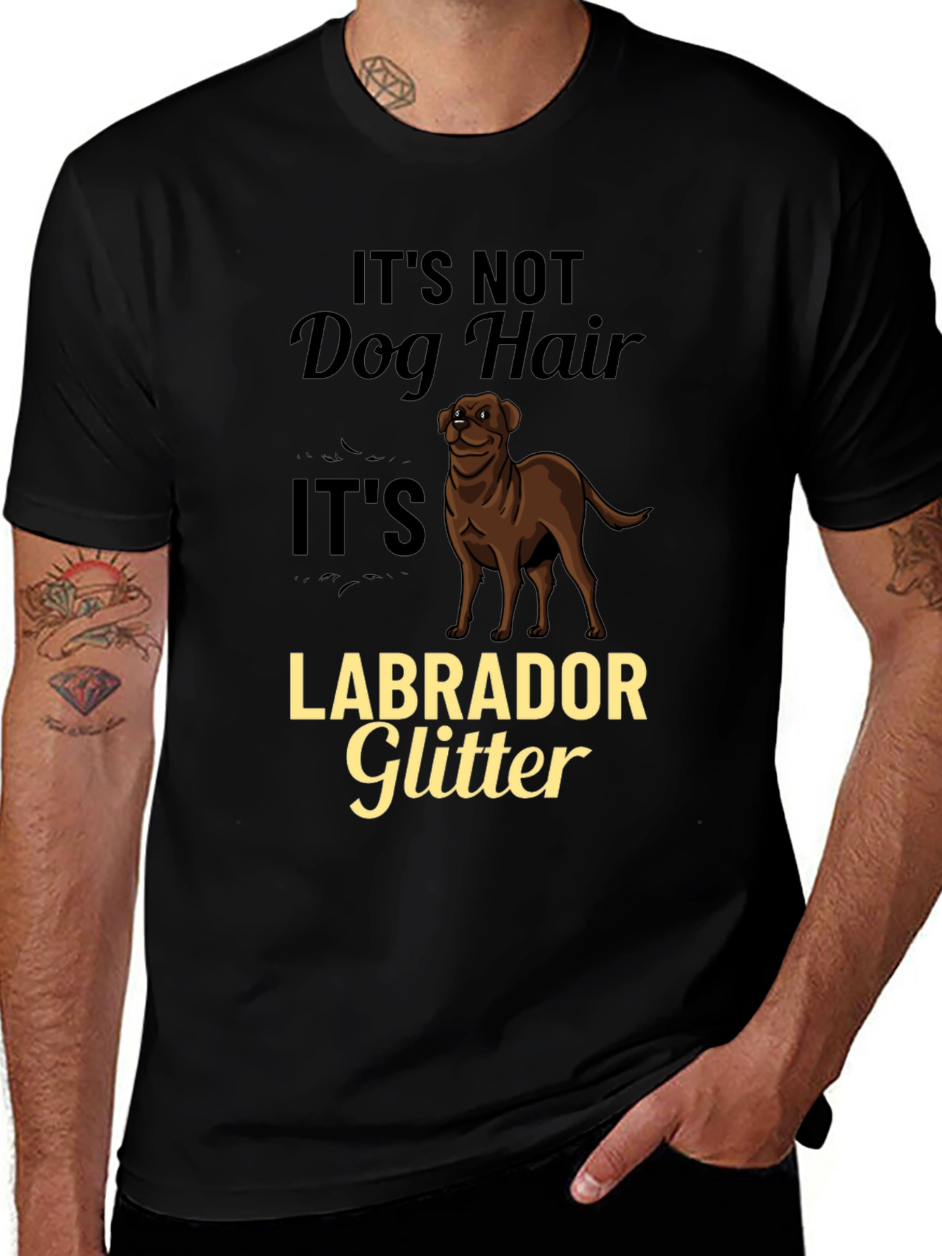 Labrador Glitter Dog Lover T-Shirt